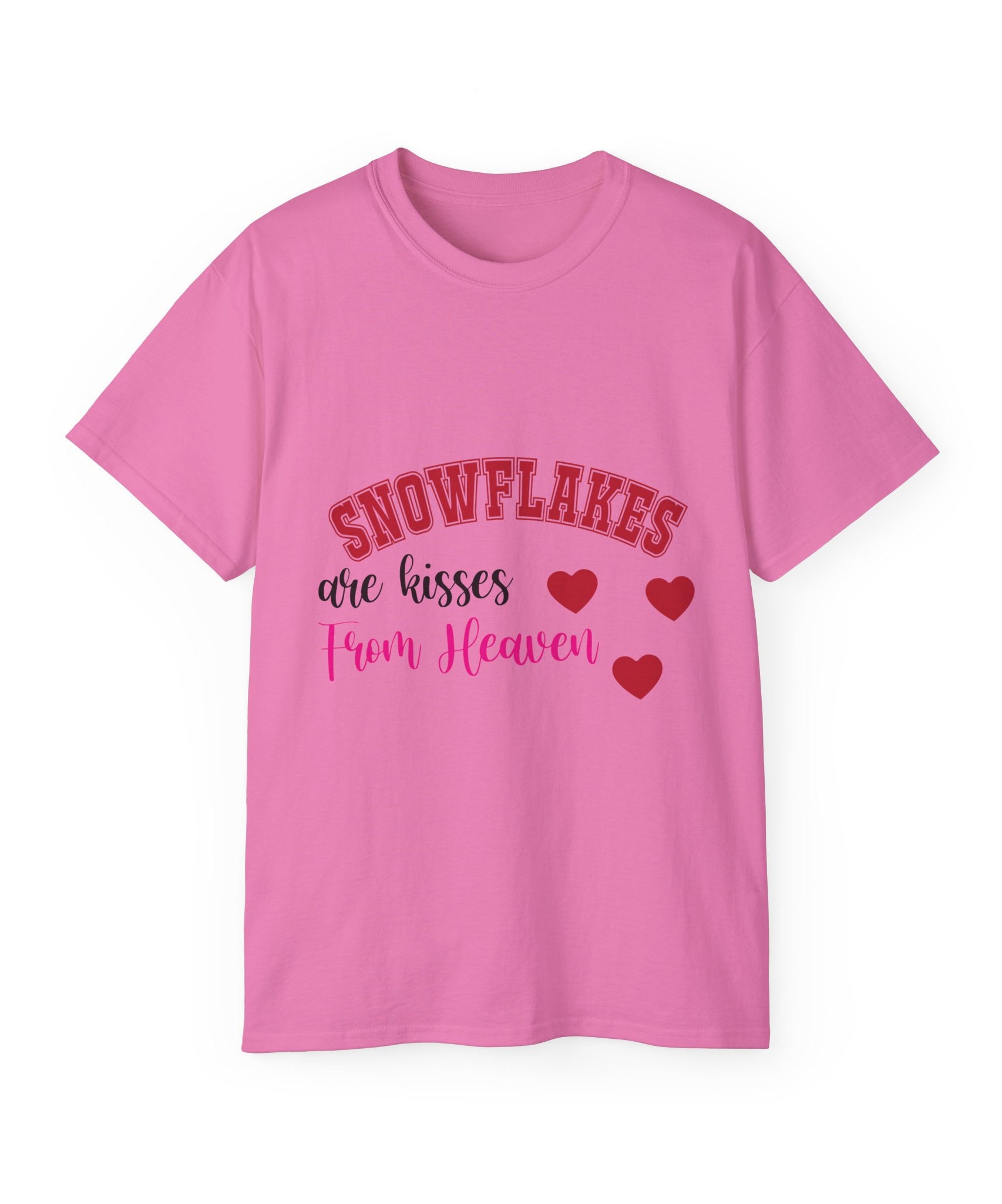 Snowflakes & Hearts Christmas T-Shirt | Gallory Hive