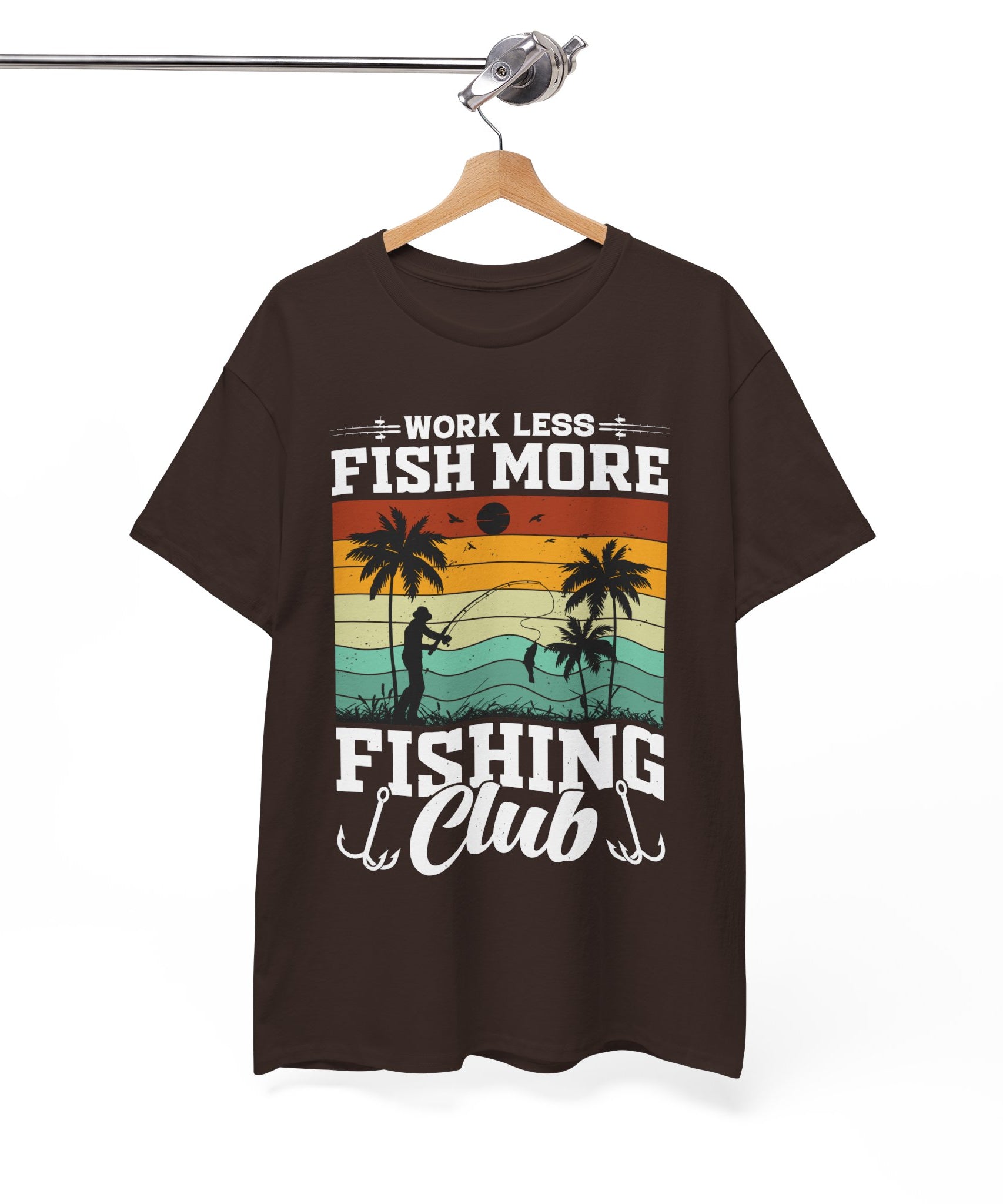 Retro Fisherman Sunset T-Shirt | Gallory Hive