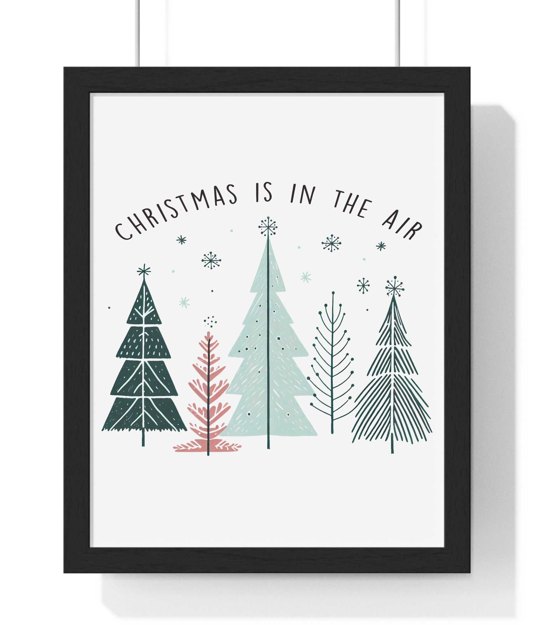 Christmas Is in the Air Framed Wall Decor