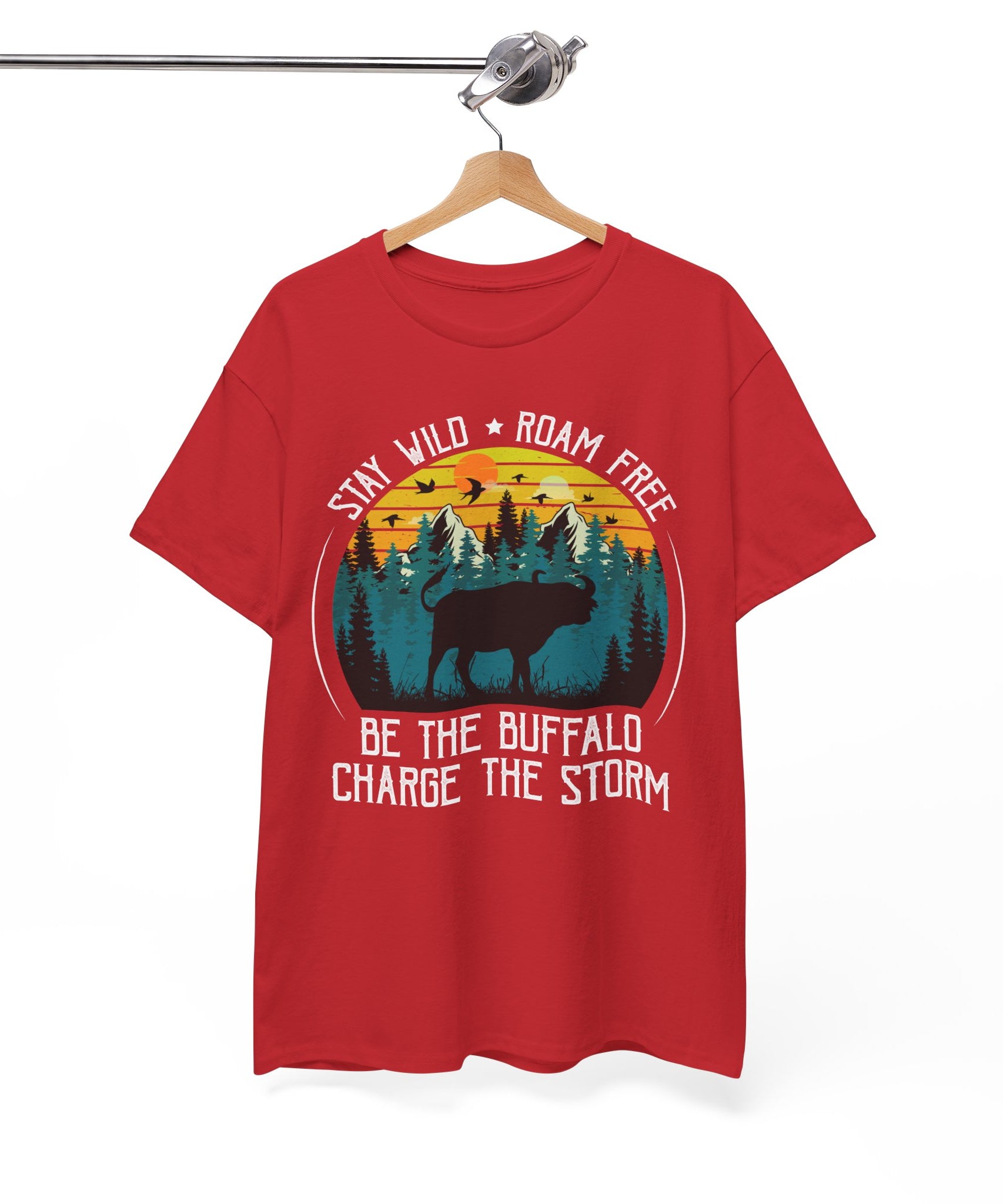 Wild Buffalo Mountain Graphic Tee | Gallory Hive