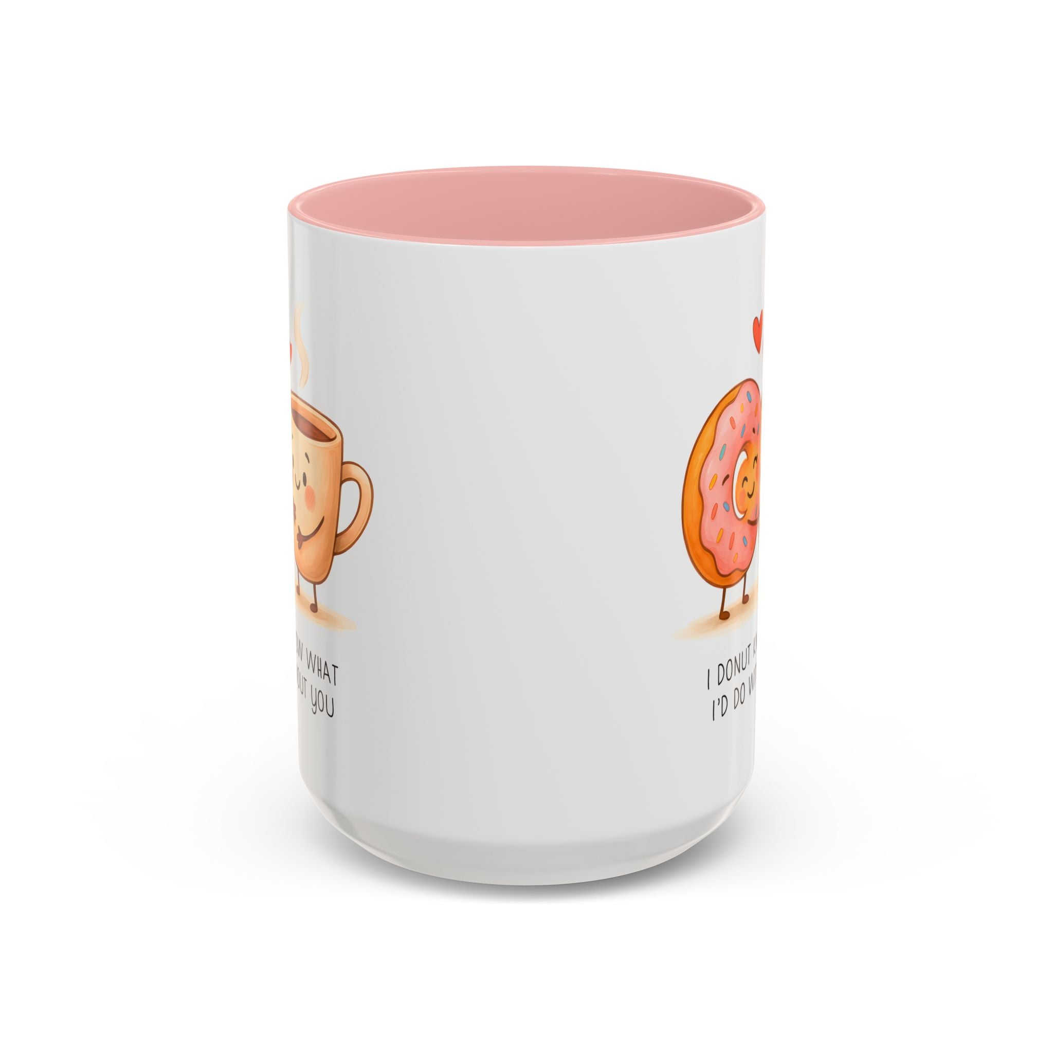 Cute Donut and Coffee Love Ceramic Mug | Gallory Hive