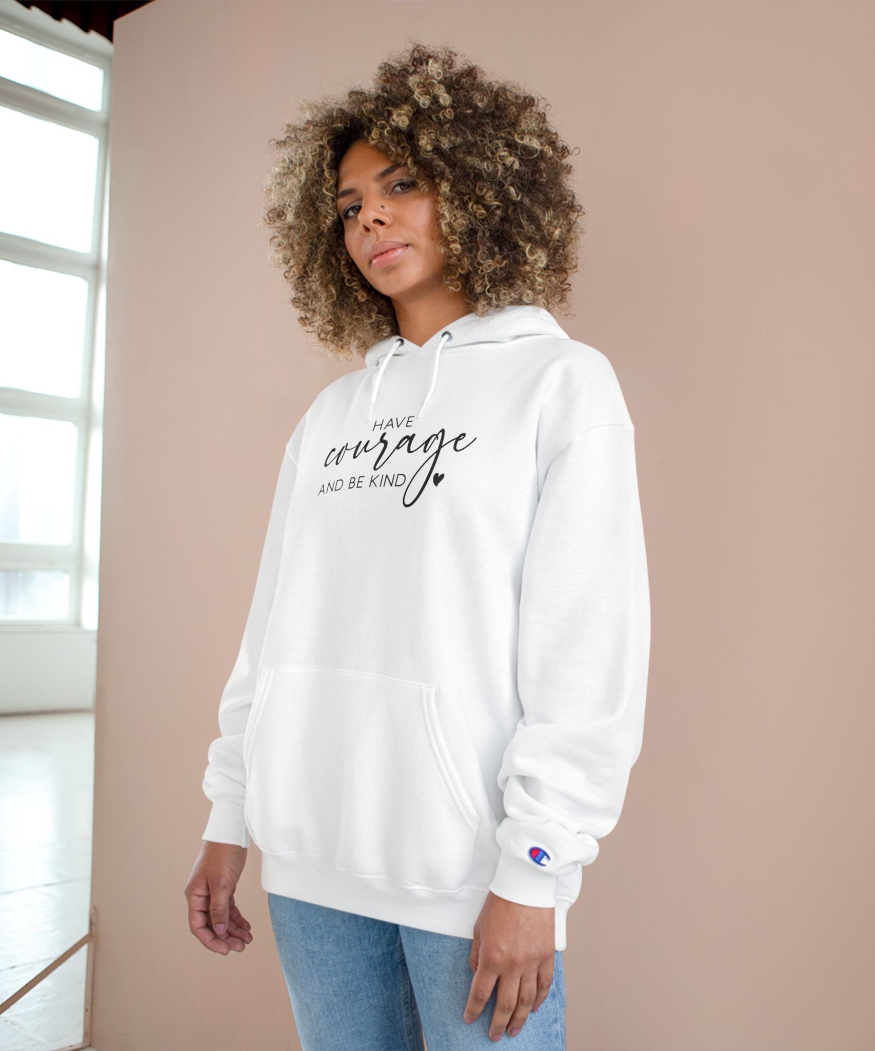 Unisex Hoodie – Have Courage and Be Kind Minimalist Print