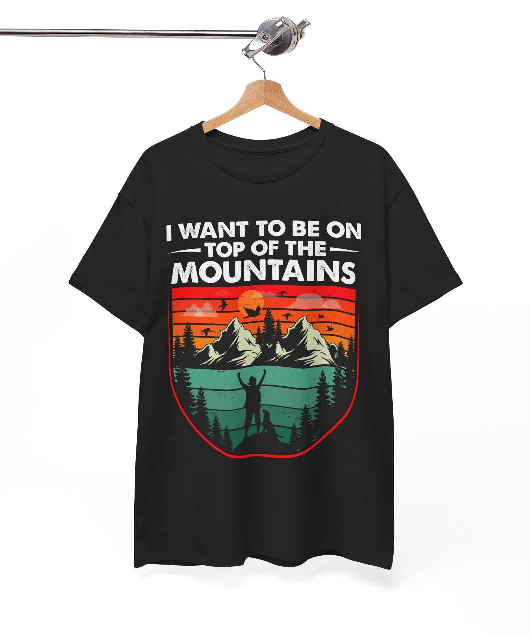 Retro Mountains T-Shirt - Adventure Vibes Tee | Gallory Hive