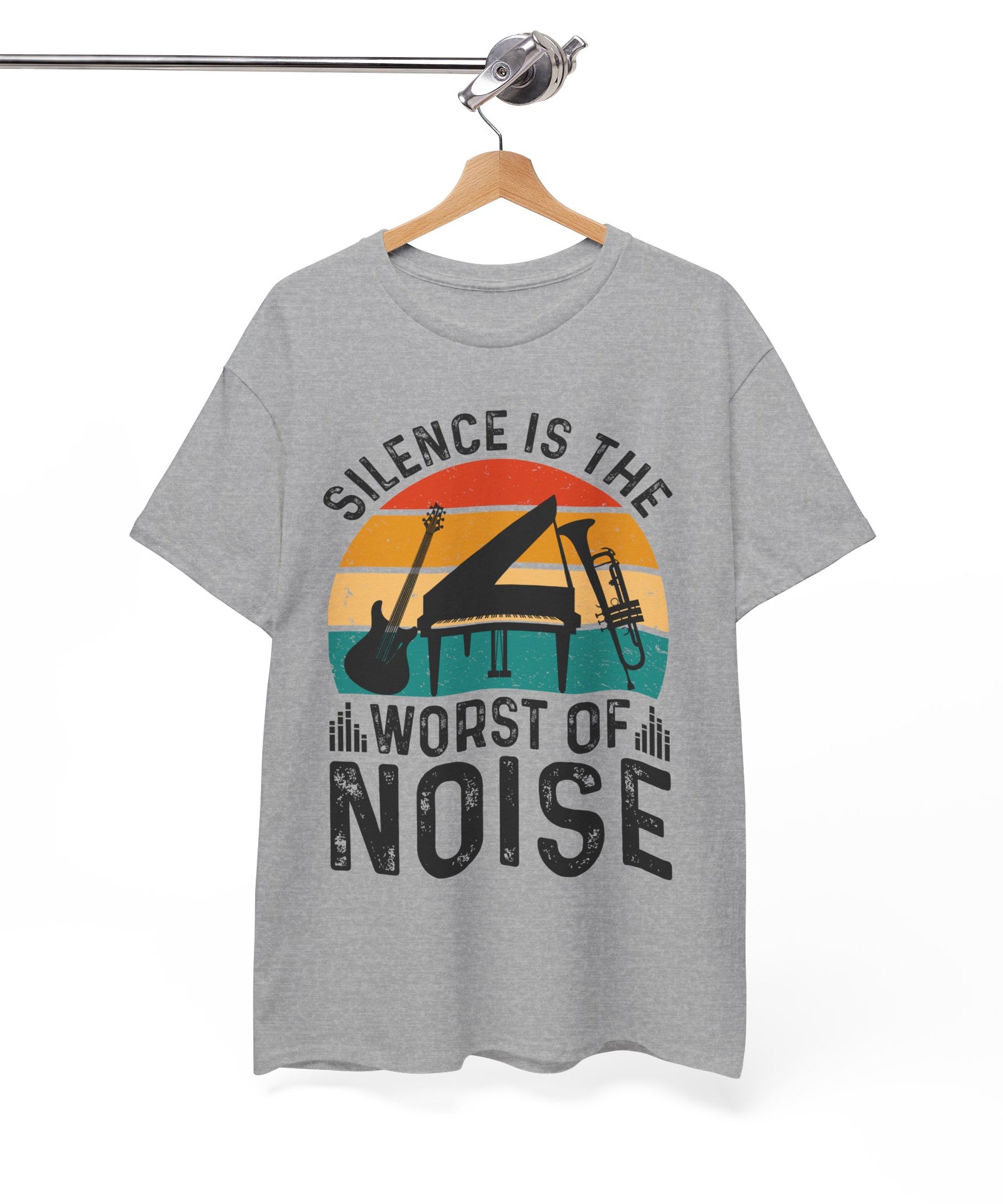 Retro Music Lover-Shirt - Silence Noise Tee | Gallory Hive