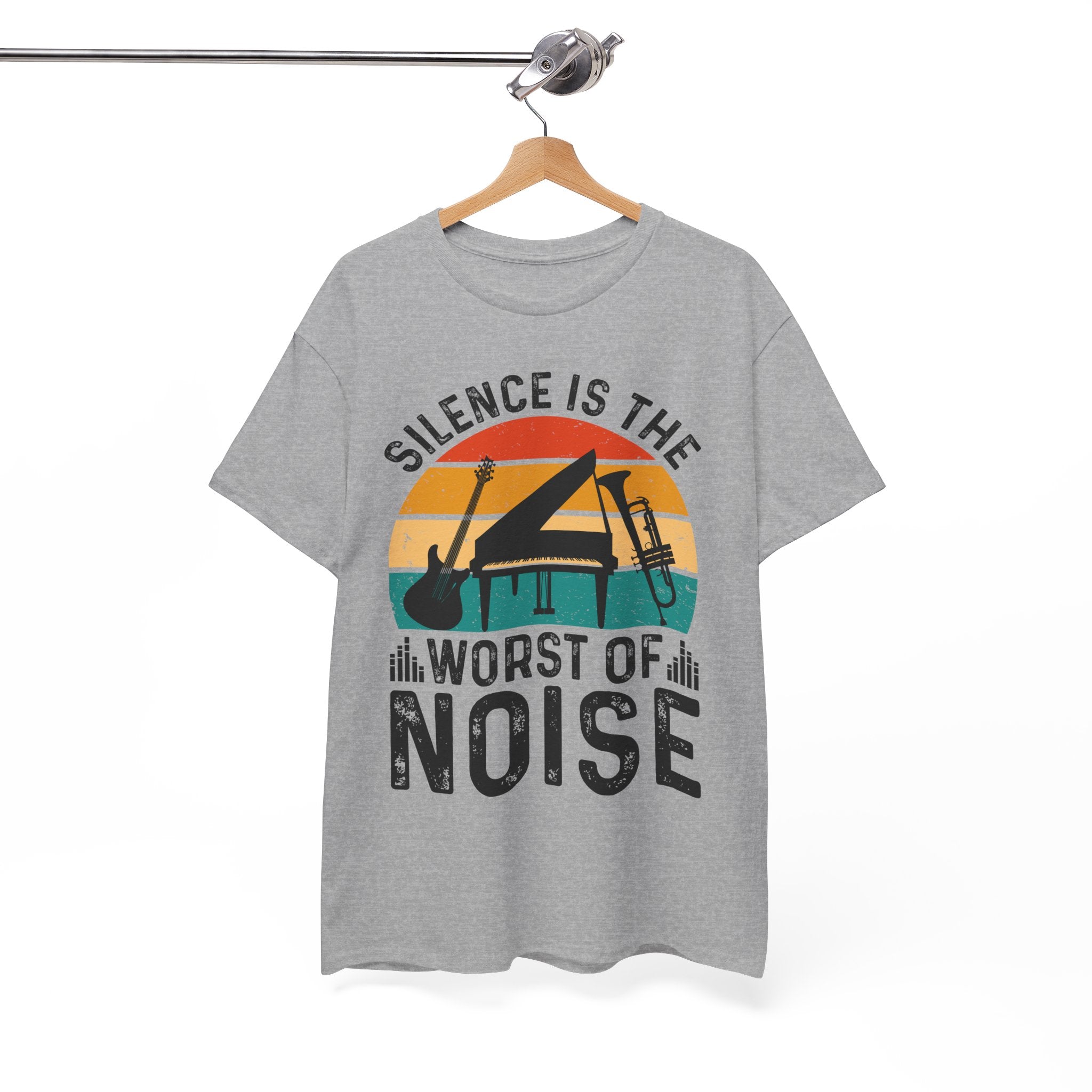 Retro Music Lover-Shirt - Silence Noise Tee | Gallory Hive
