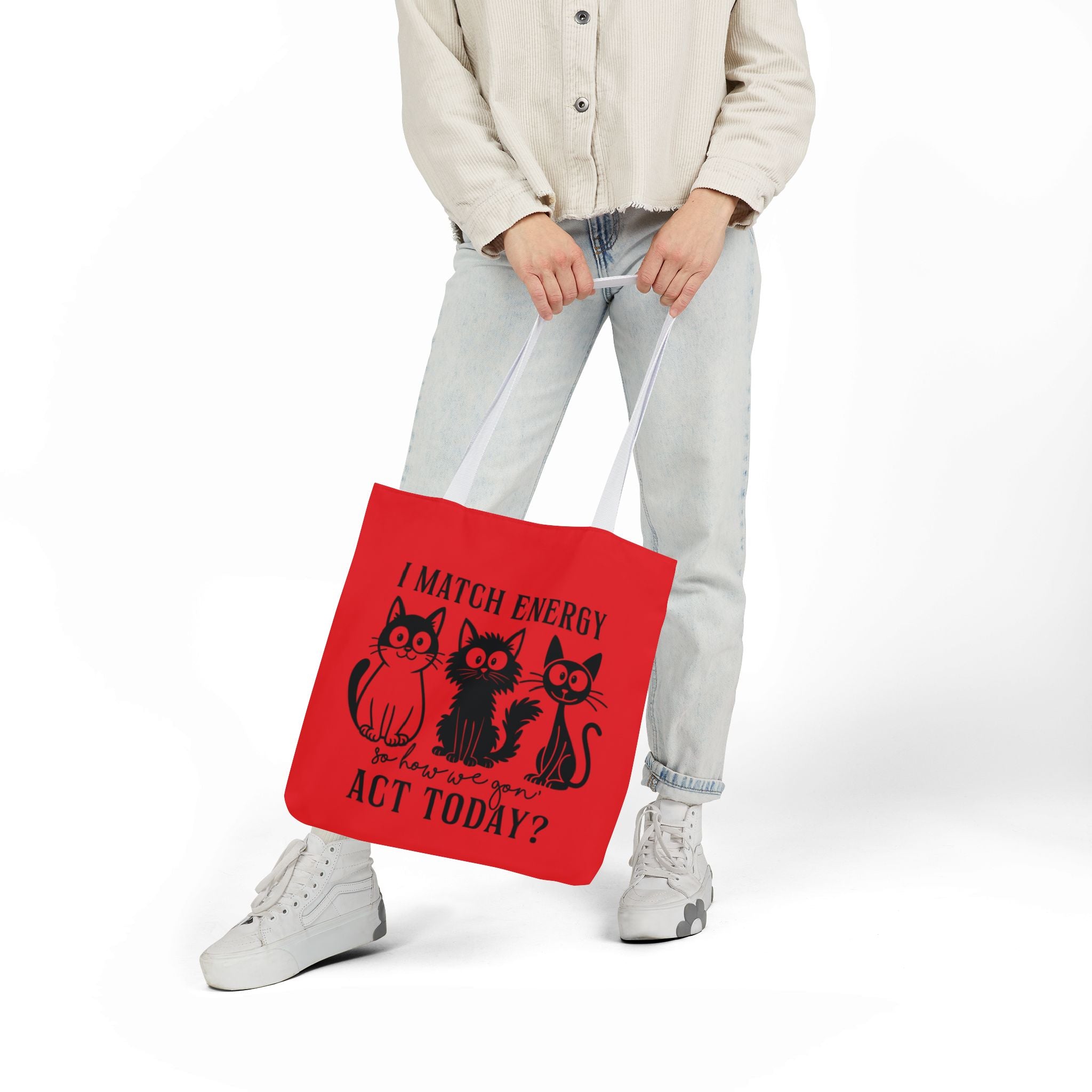 Cute Red Canvas Tote – Reusable Bag