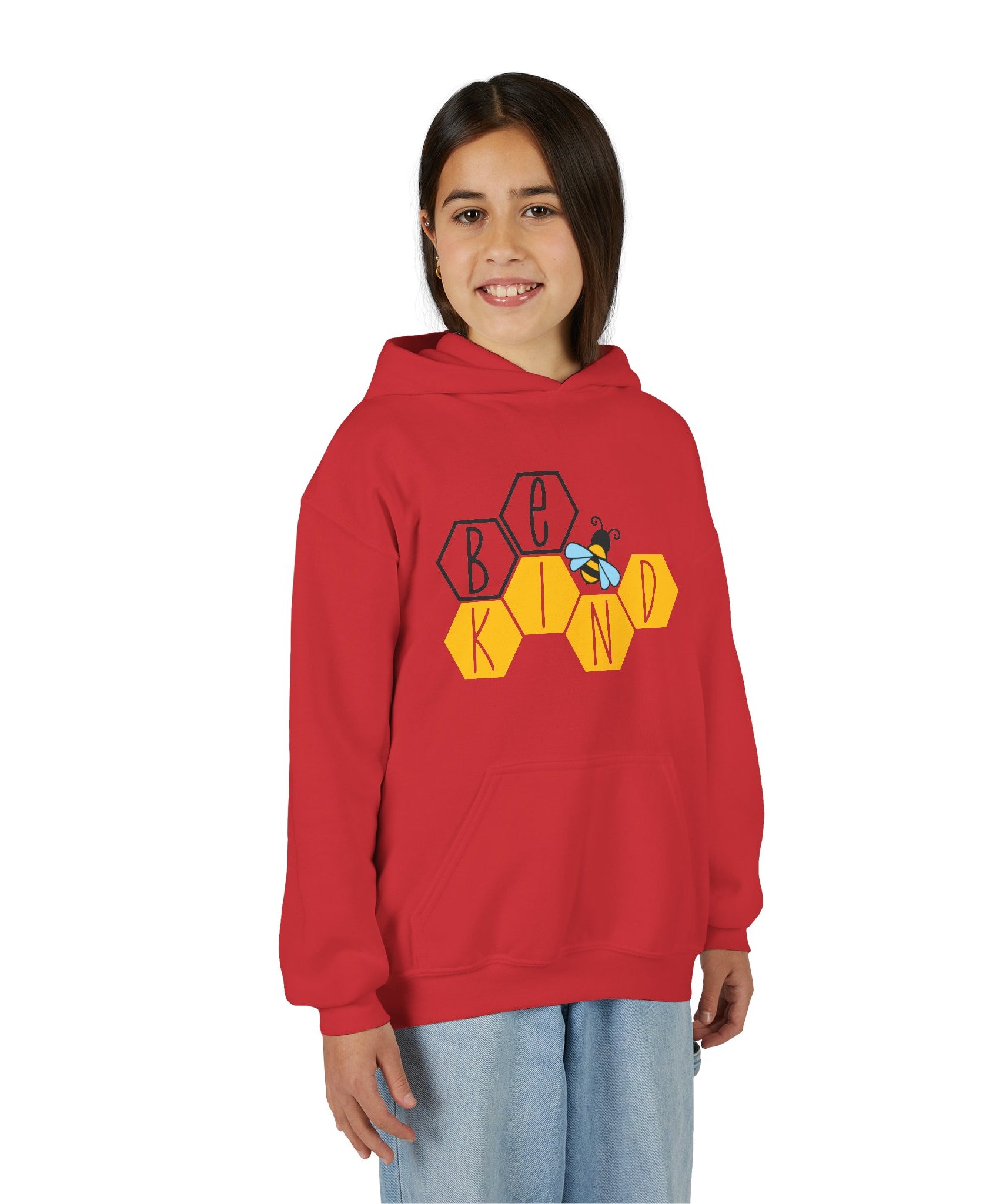 Unisex Kids Hoodie – Bee Kind & Cozy