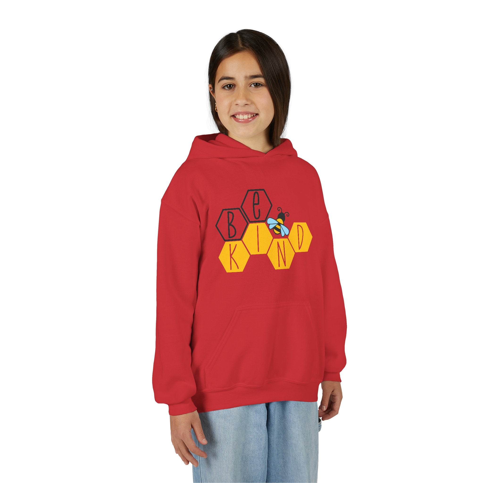 Unisex Kids Hoodie – Bee Kind & Cozy