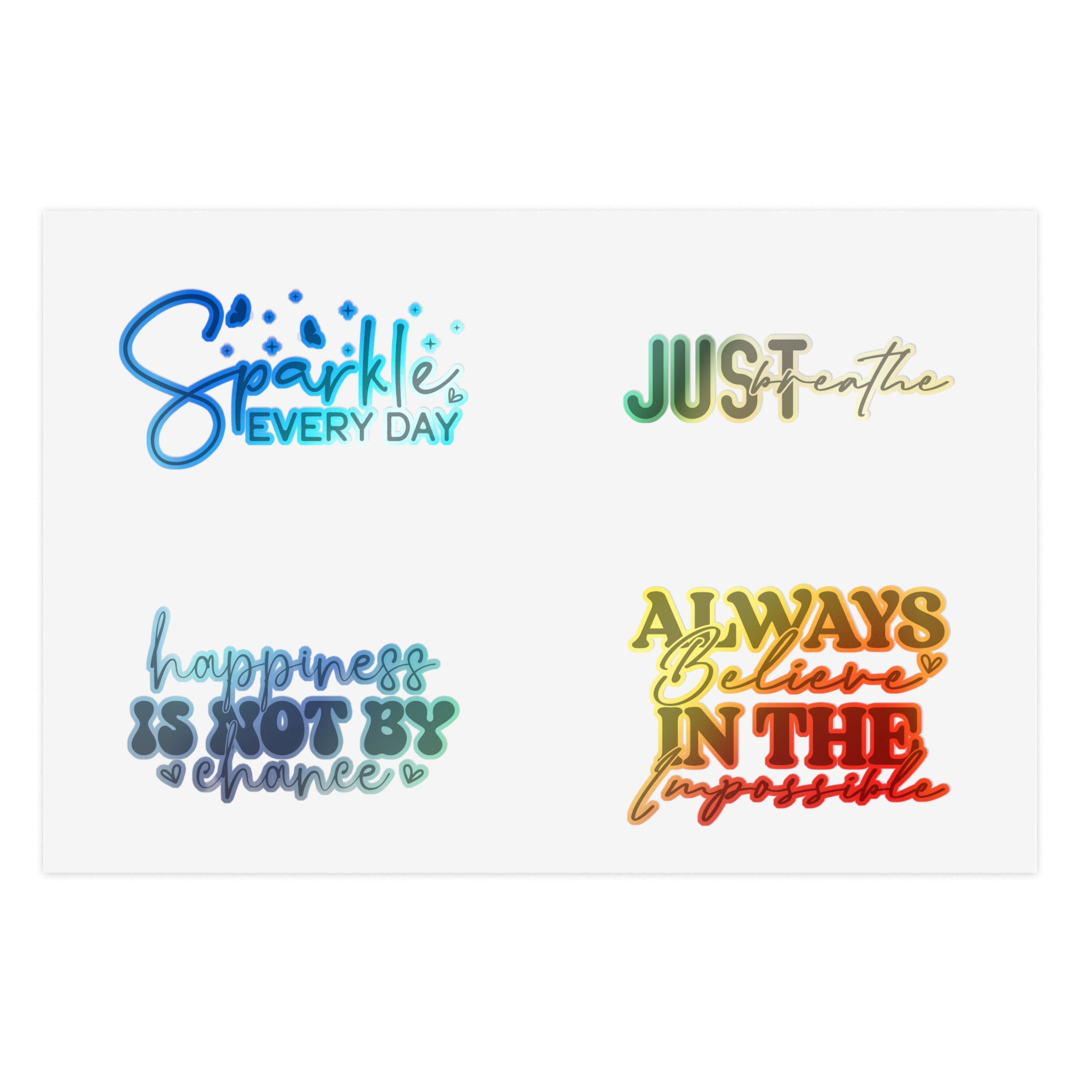 Inspirational Sticker Sheets for Motivation & Positivity, Decorative Vinyl Stickers, Daily Affirmations, Journal Decor, Gift for Friends