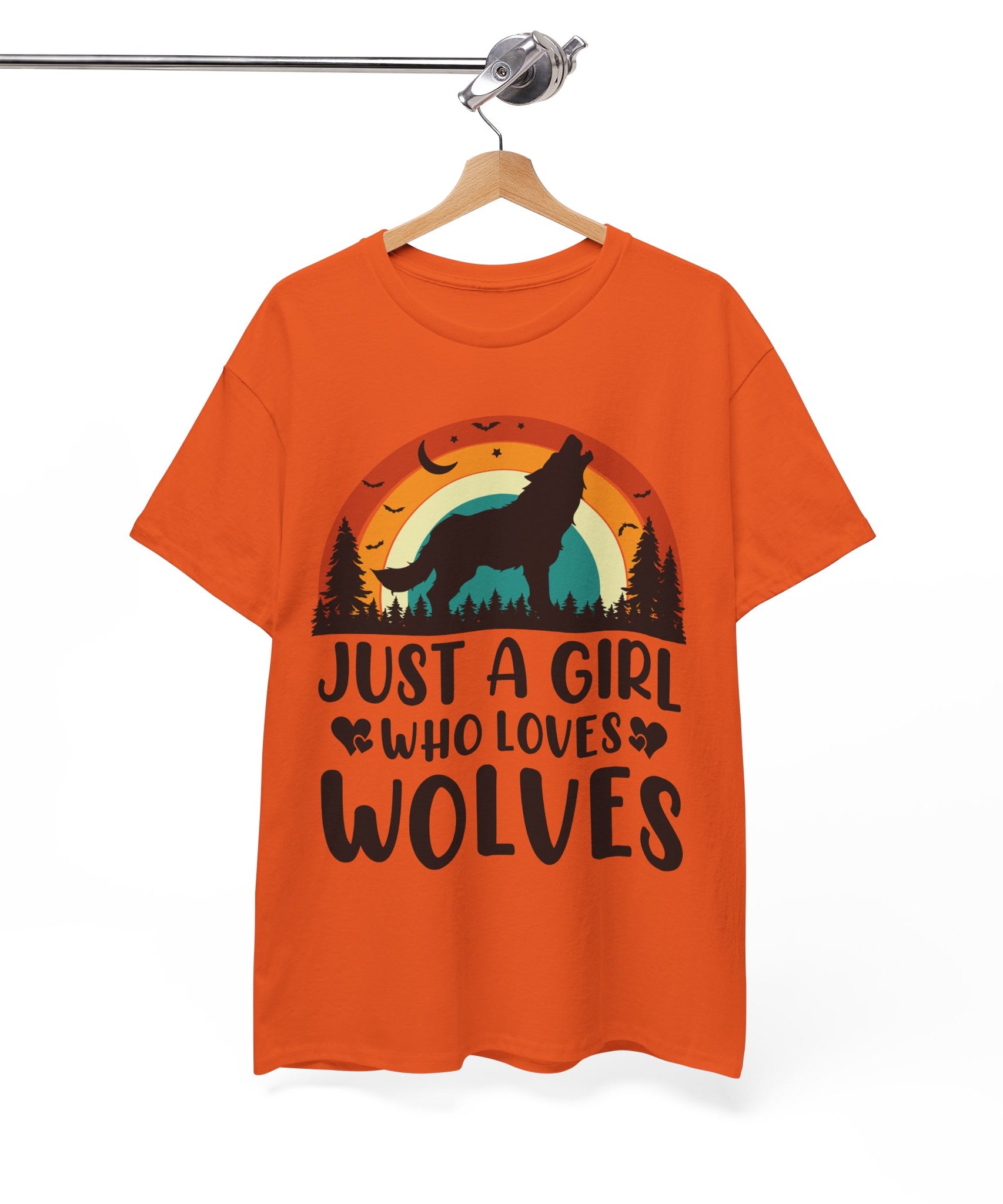 Vintage Wolf Lover Girl Tee | Gallory Hive
