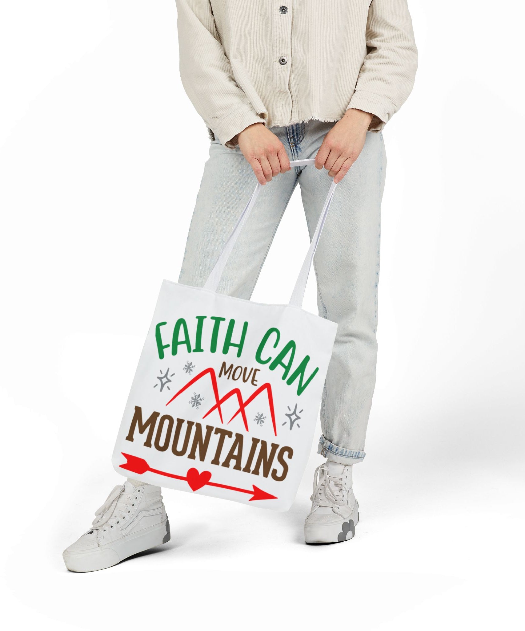 Inspirational Quote Canvas Polyester Tote