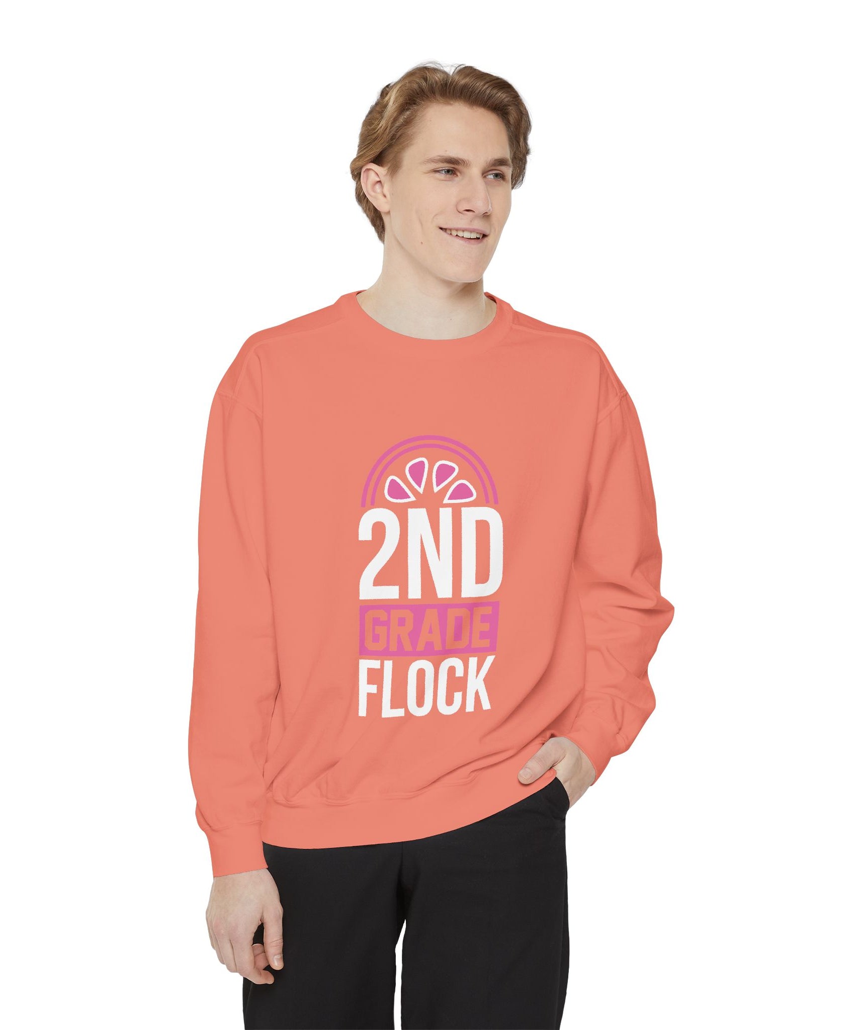 Unisex 2nd Grade Flock Sweatshirt | Perfect for Teachers, Back to School, Classroom, Gift for Kids, Cozy Style