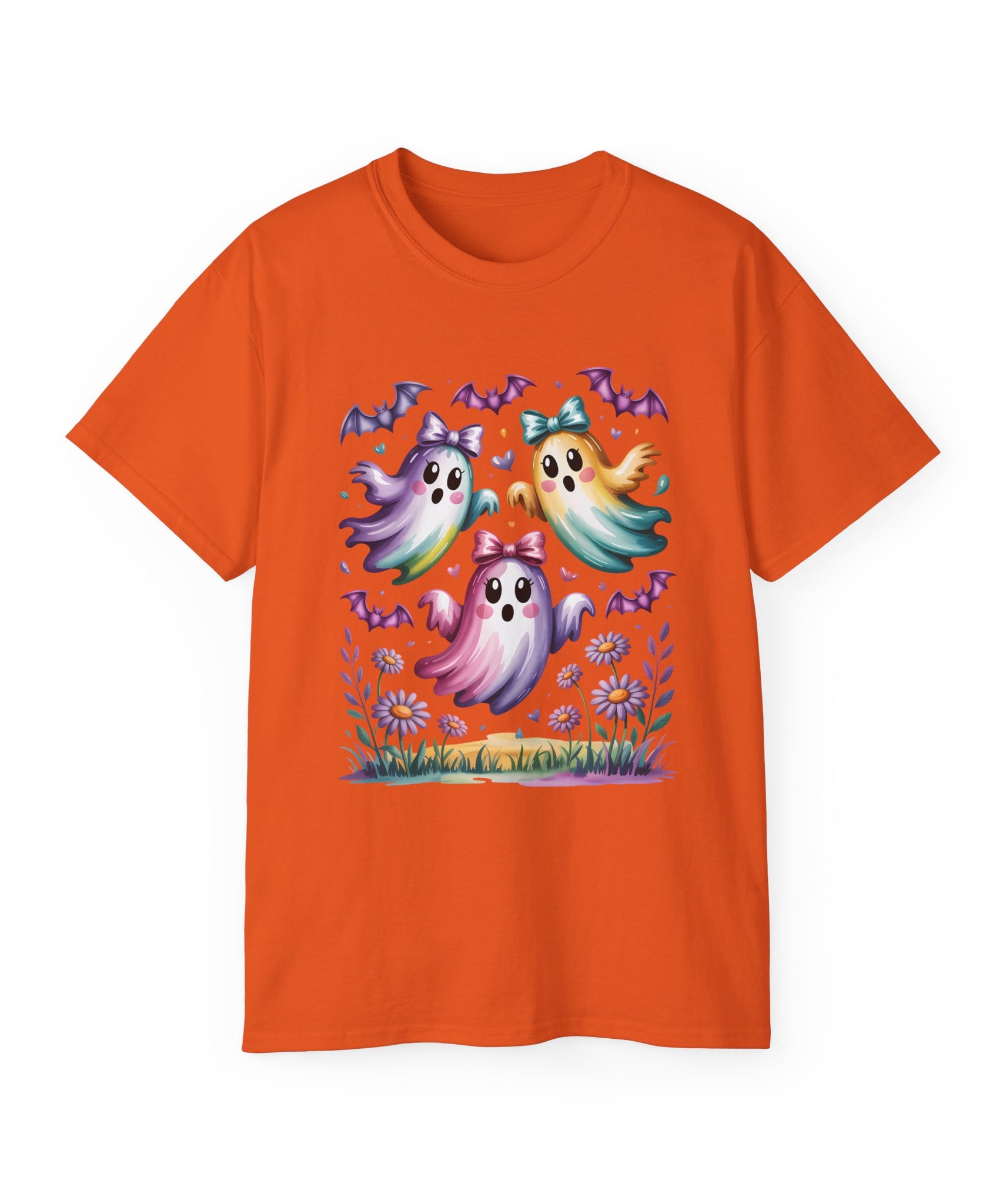 Floral Halloween Ghost Shirt – Kawaii Style | Gallory Hive