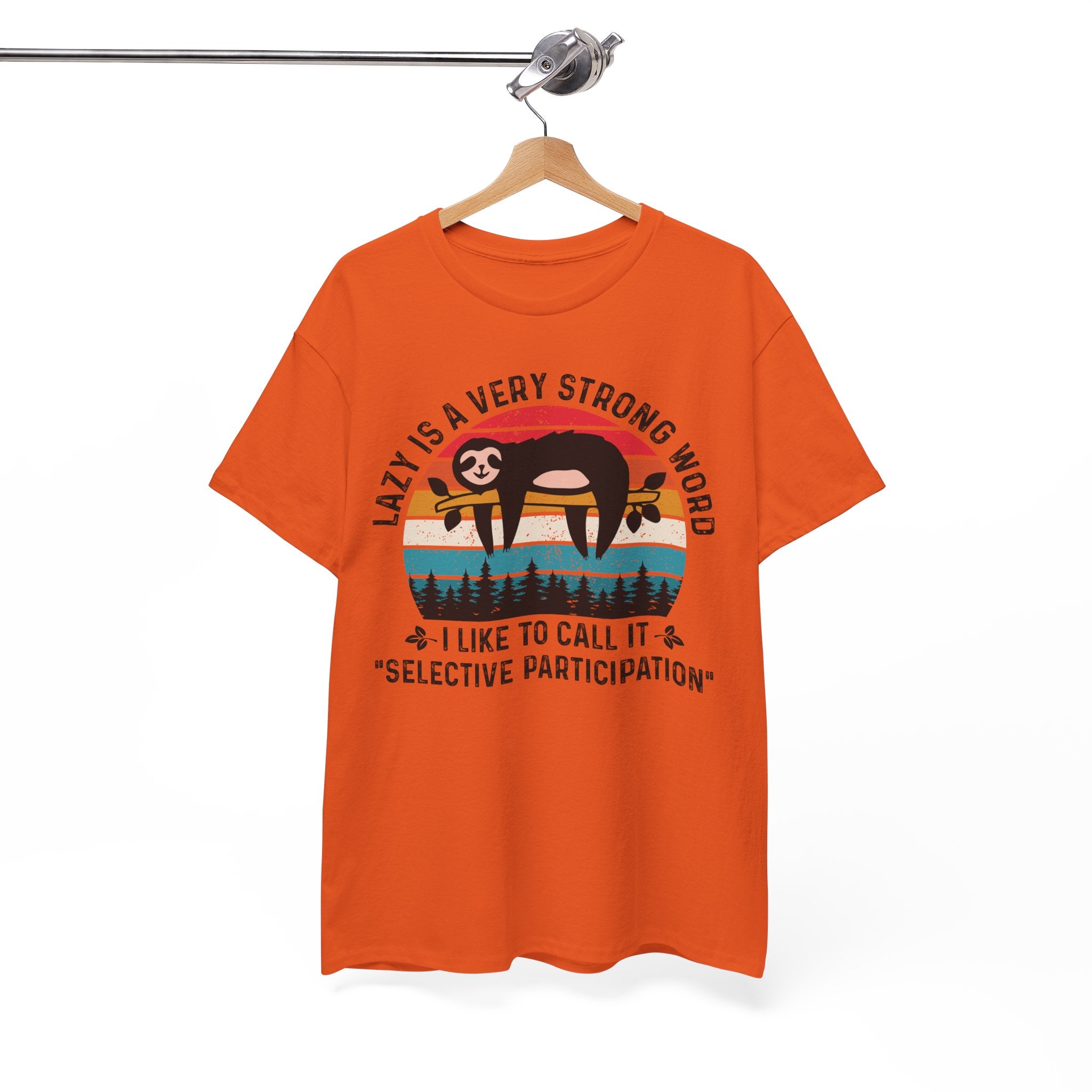 Sloth Hiking Team Retro Sunset Tee | Gallory Hive