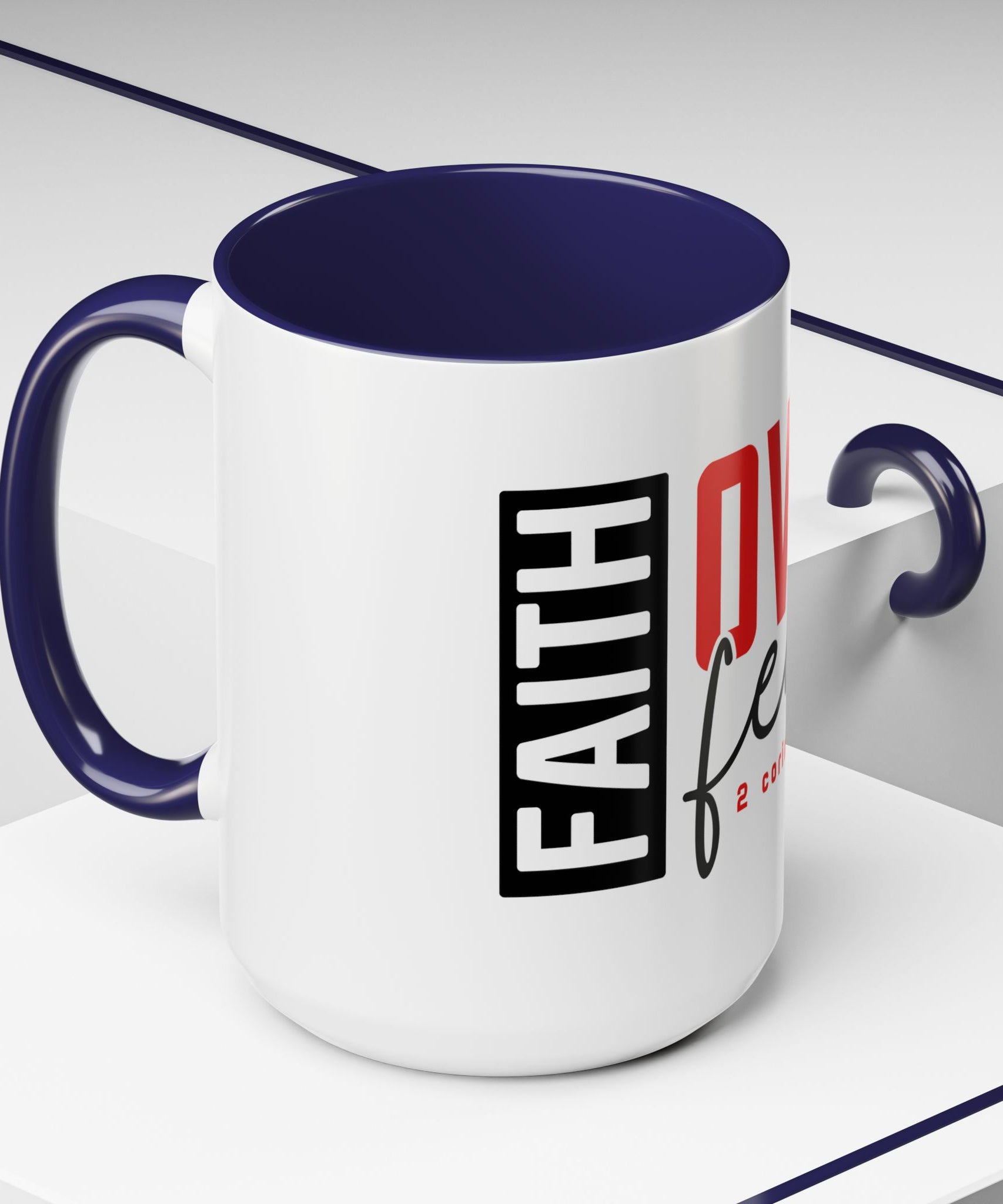 Faith Scripture Accent Coffee Mug | Gallory Hive