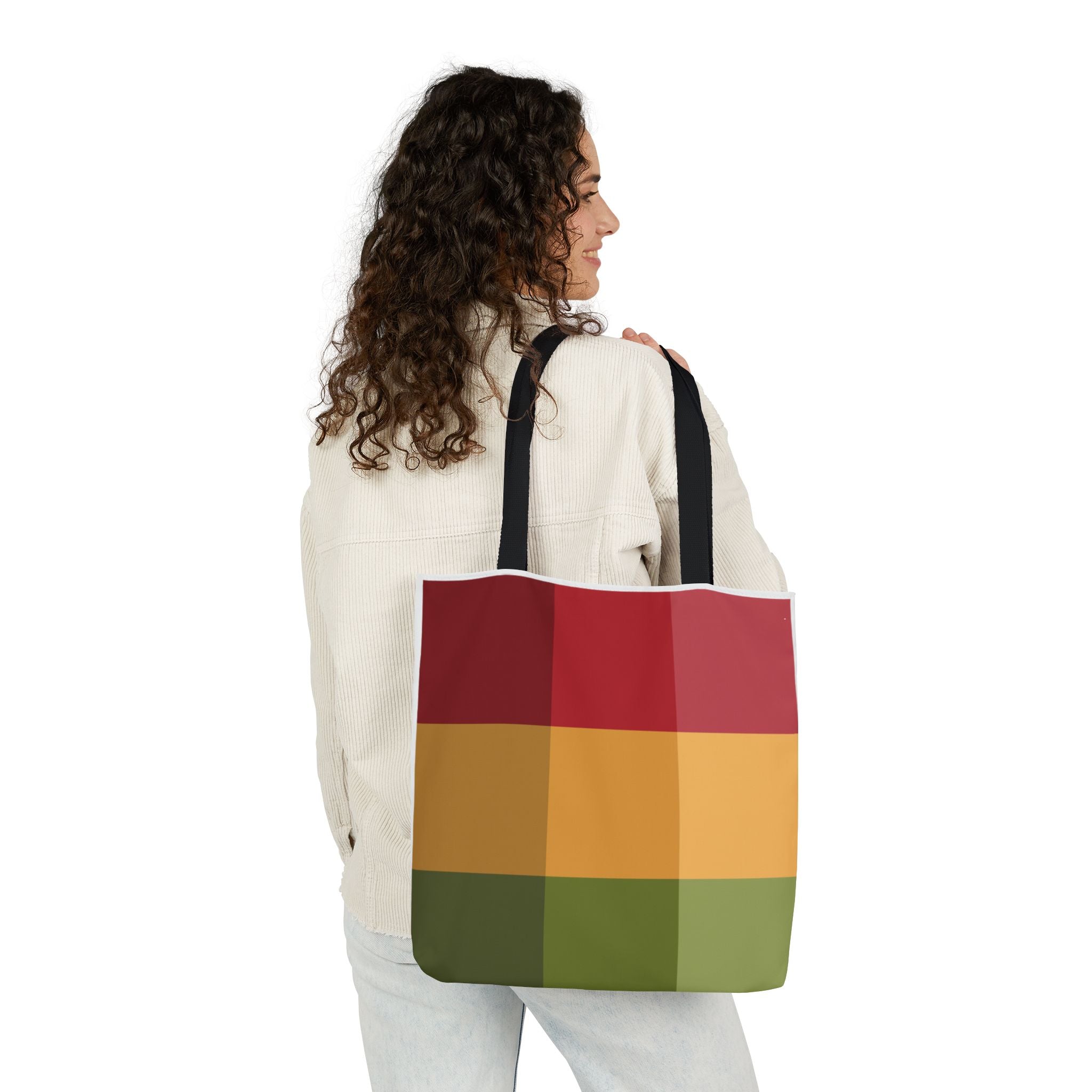 Colorful Geometric Square Pattern Tote Bag | Gallory Hive