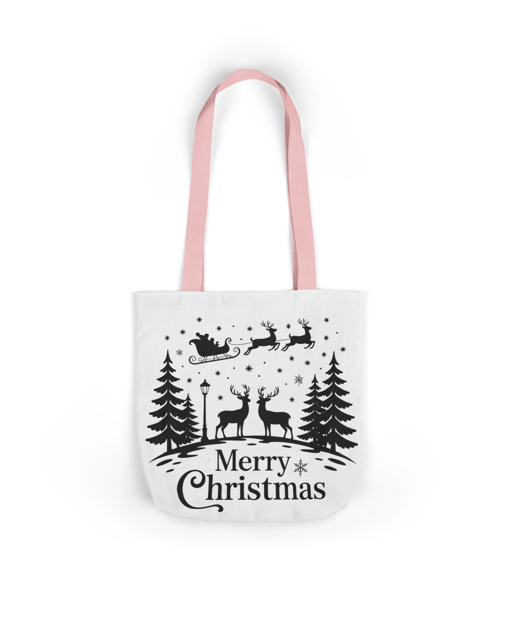 Merry Christmas Reindeer & Palm Trees Tote Bag