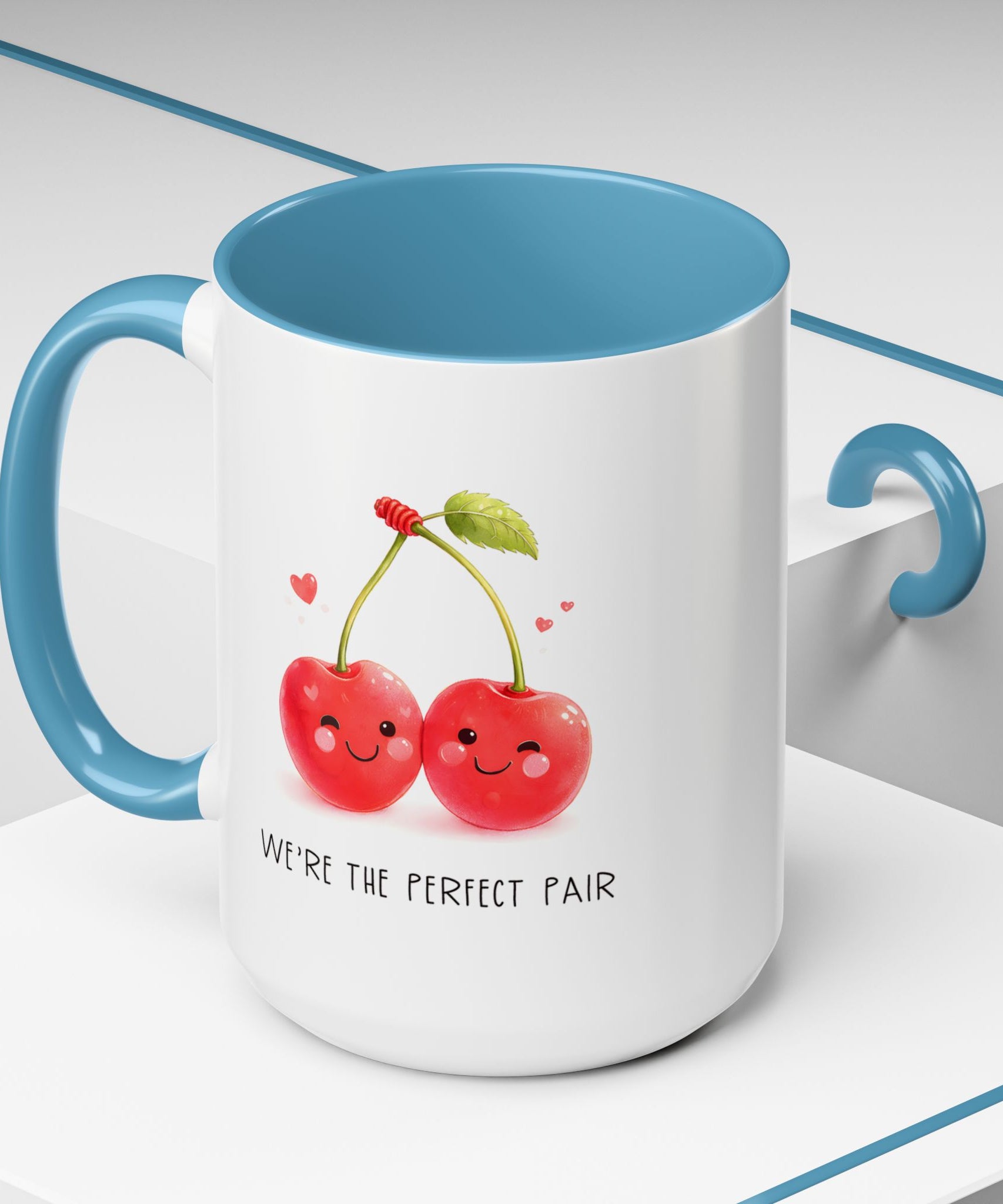Funny Cherry Couple Ceramic Coffee Mug | Gallory Hive