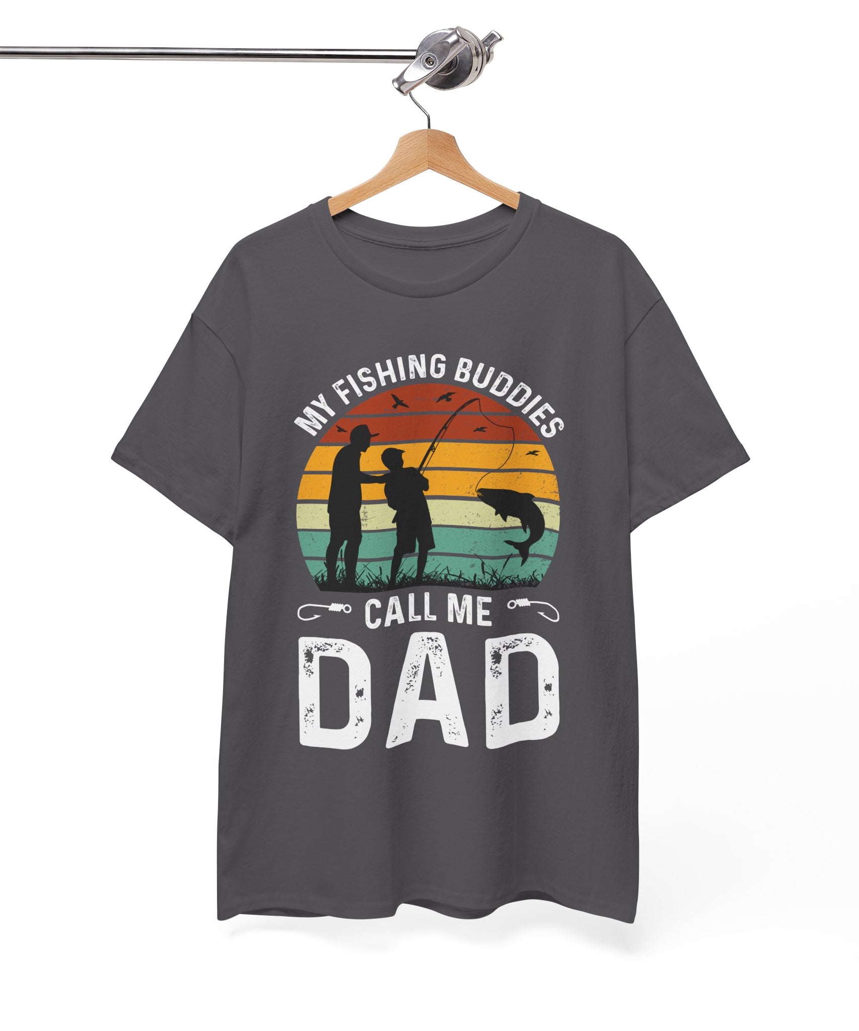 Vintage Dad & Kid Fishing Shirt