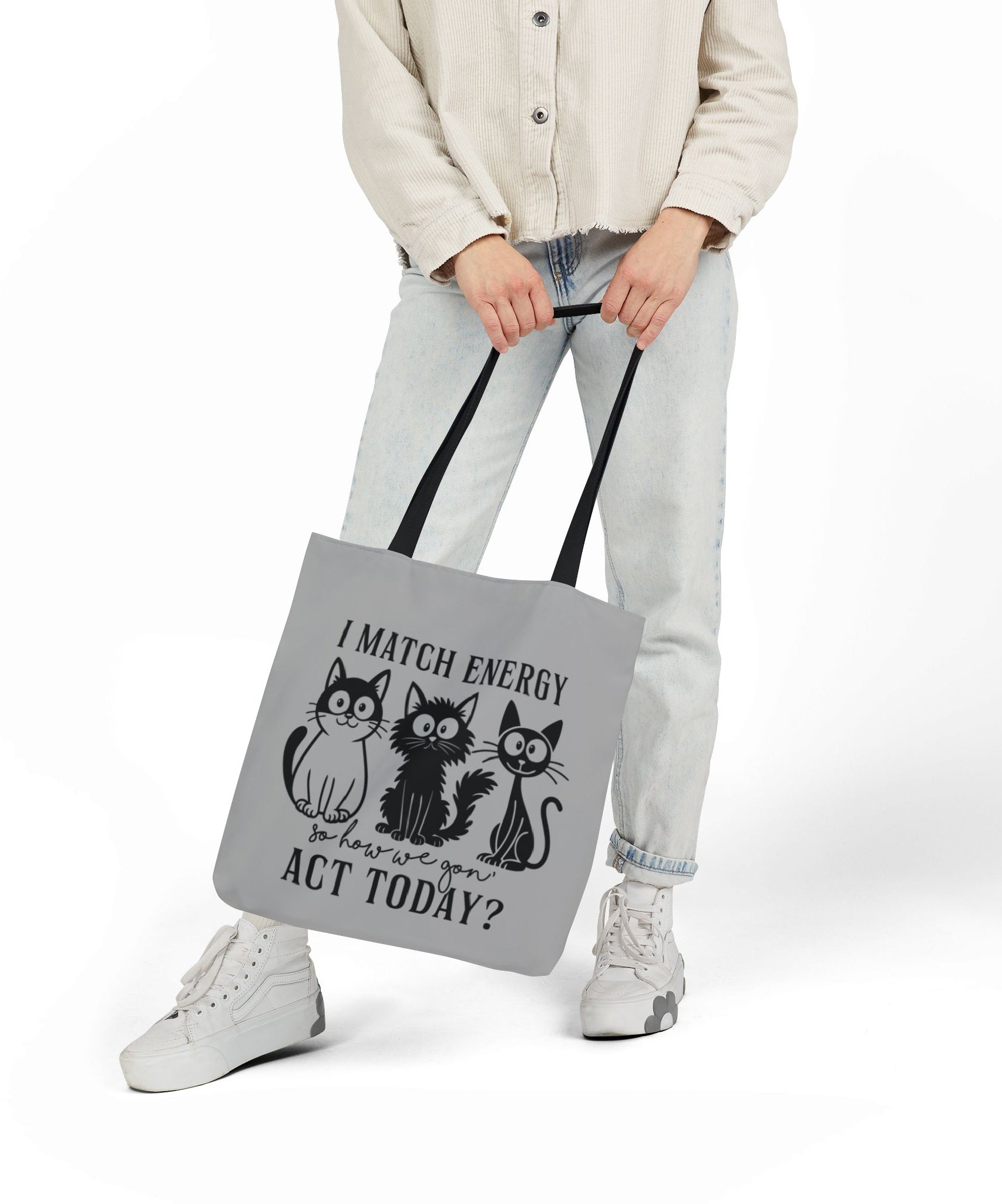 Gift for Cat Lovers – Light Grey Tote Bag