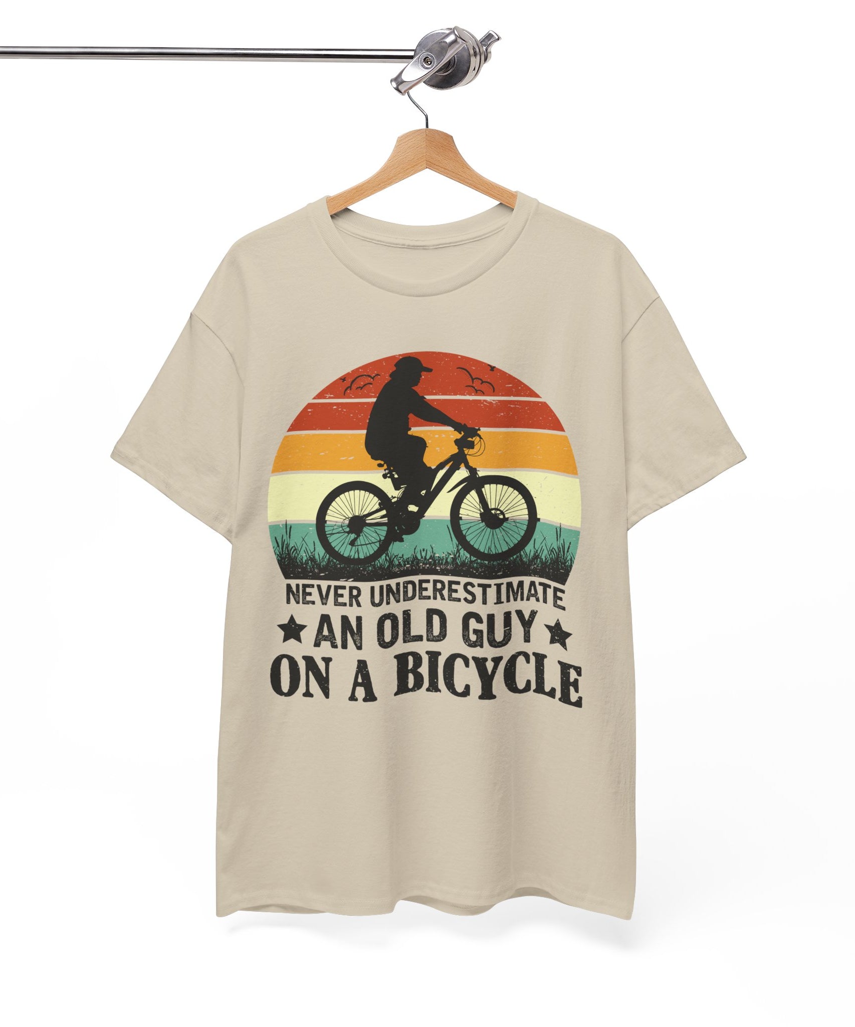 Retro Old Guy On Bicycle Shirt | Gallory Hive