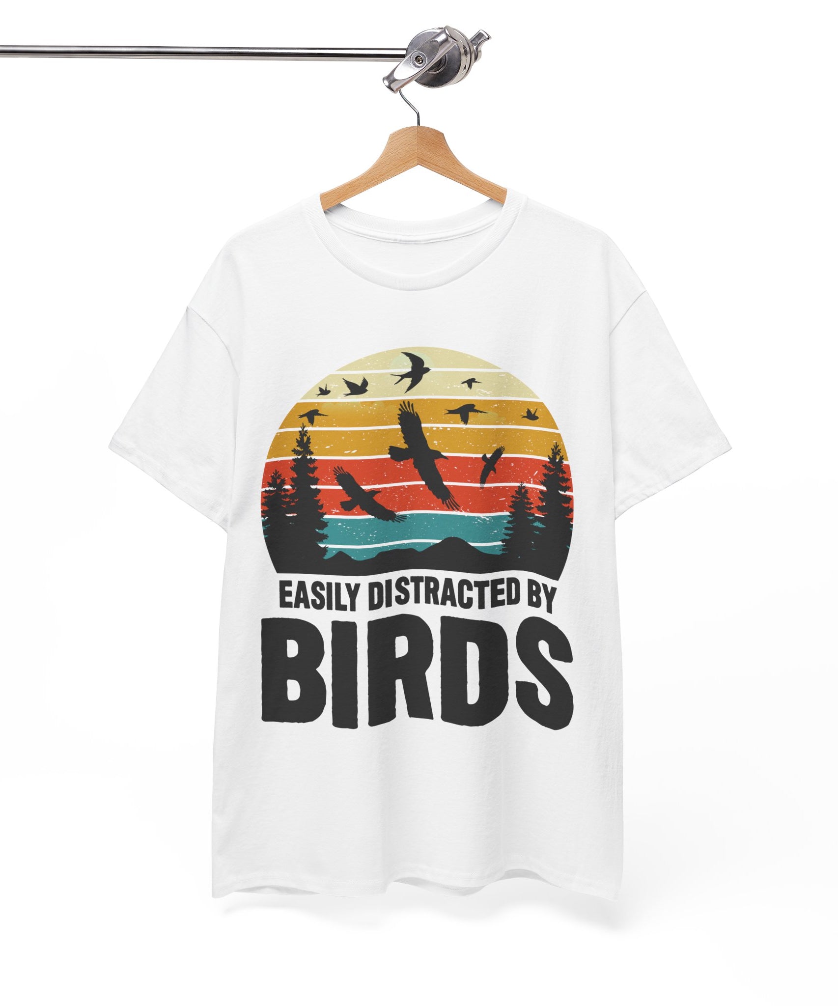 Retro Birds Lover Tee - Distracted Design | Gallory Hive