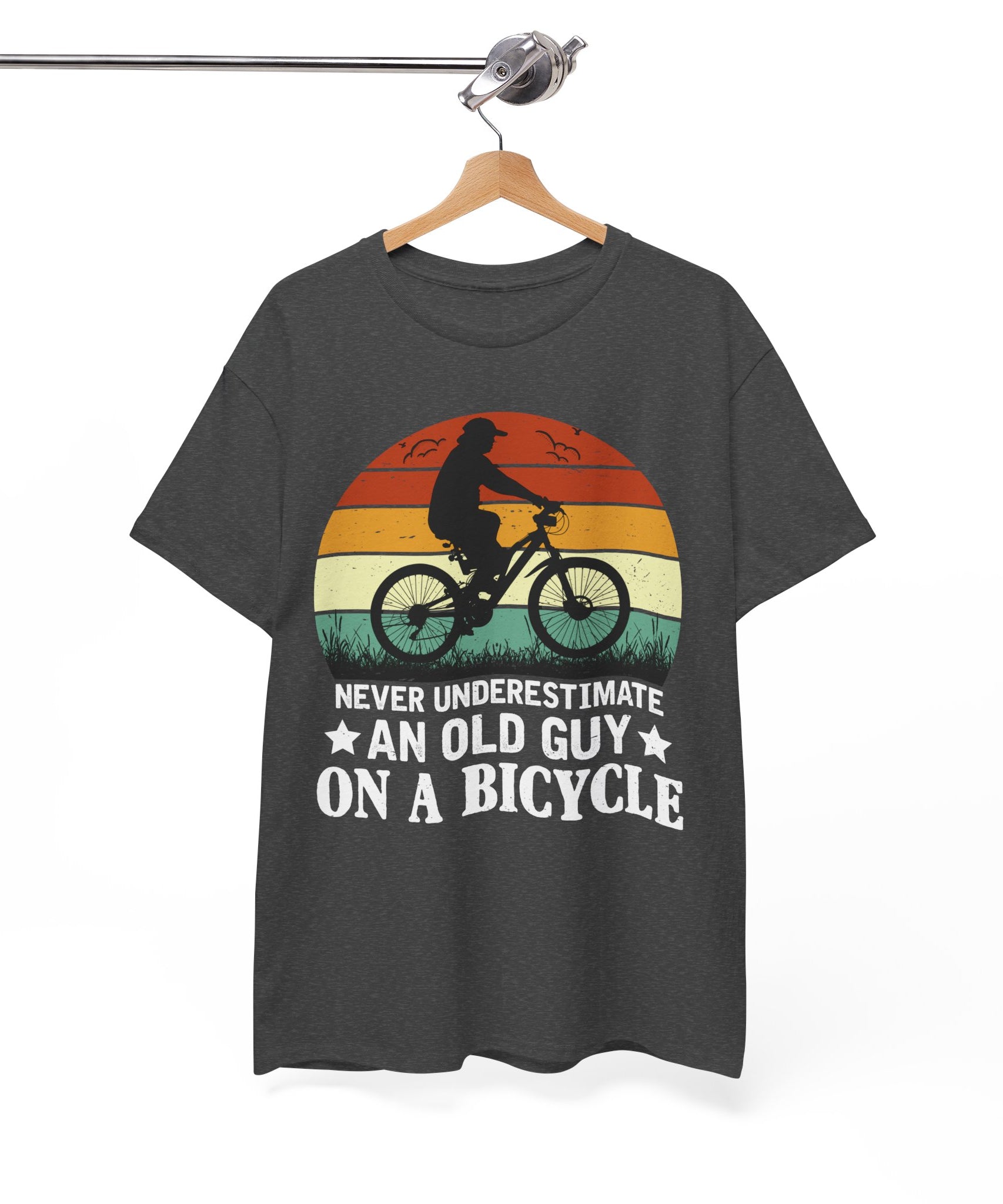 Retro Old Guy On Bicycle Shirt