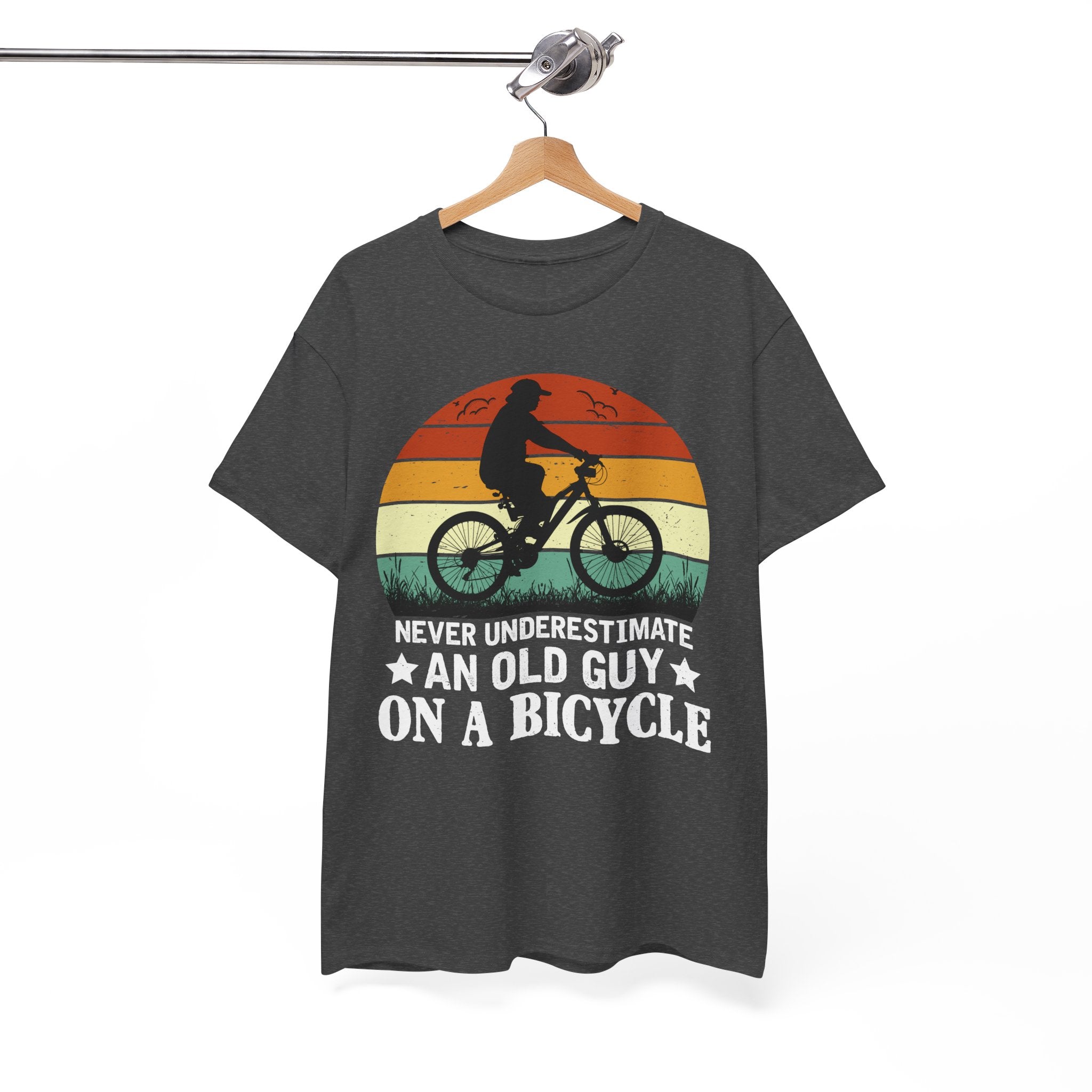 Retro Old Guy On Bicycle Shirt