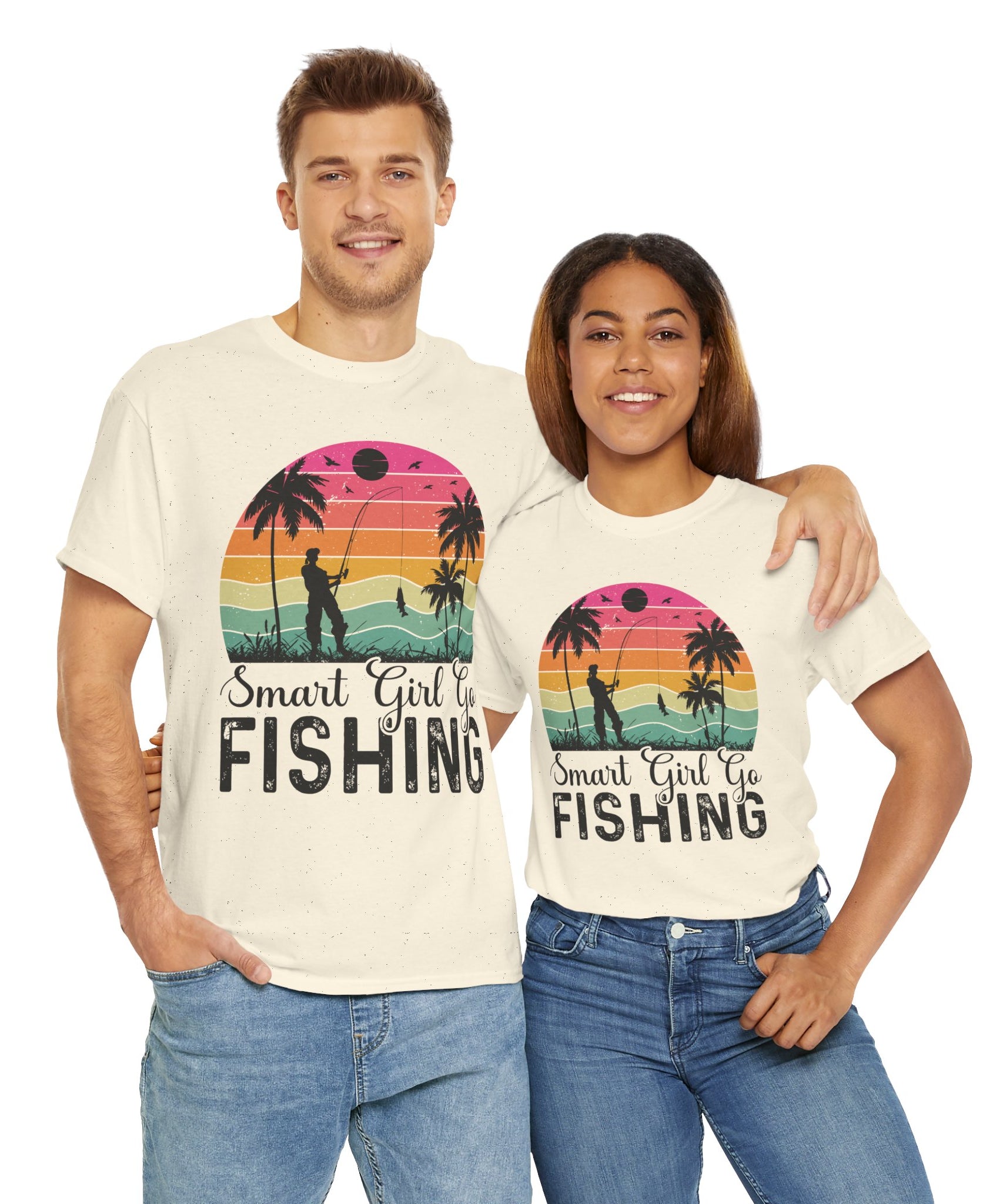 Retro Fisherwoman Graphic Shirt
