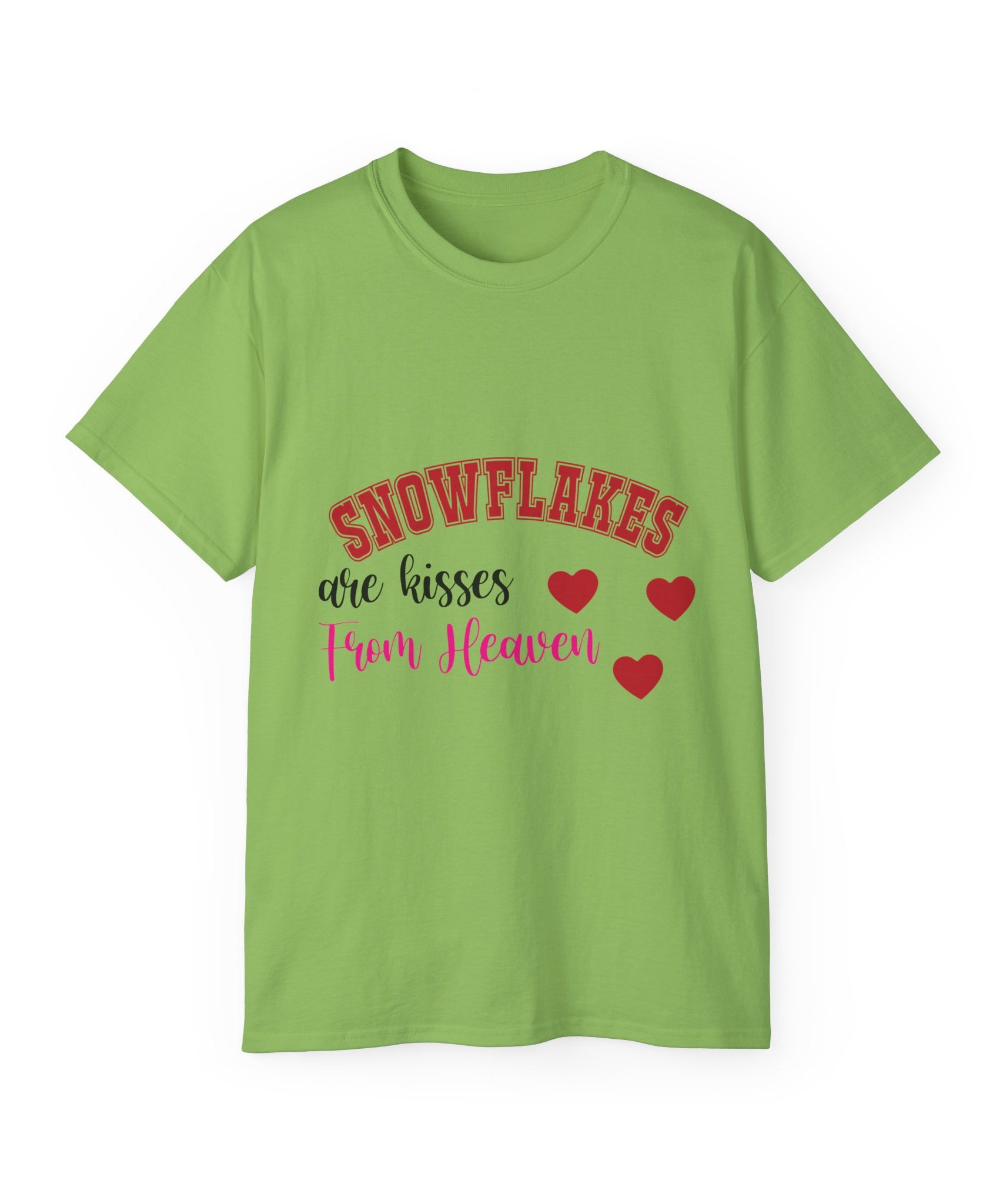 Snowflakes & Hearts Christmas T-Shirt | Gallory Hive