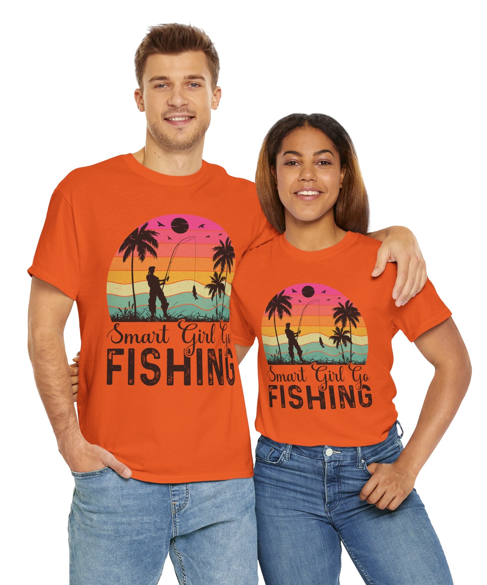 Retro Fisherwoman Graphic Shirt