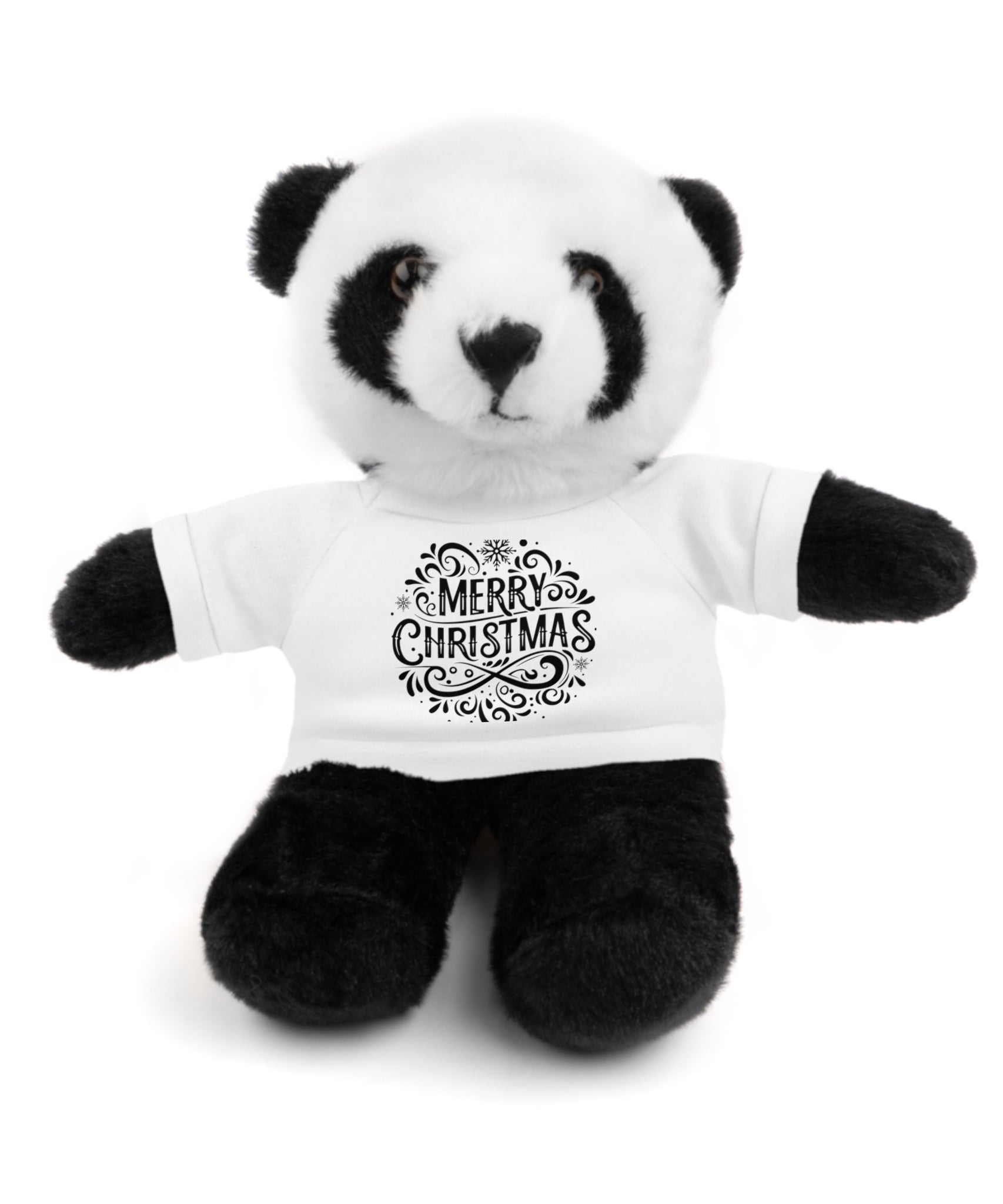 Festive Merry Christmas Stuffed Panda | Gallory Hive