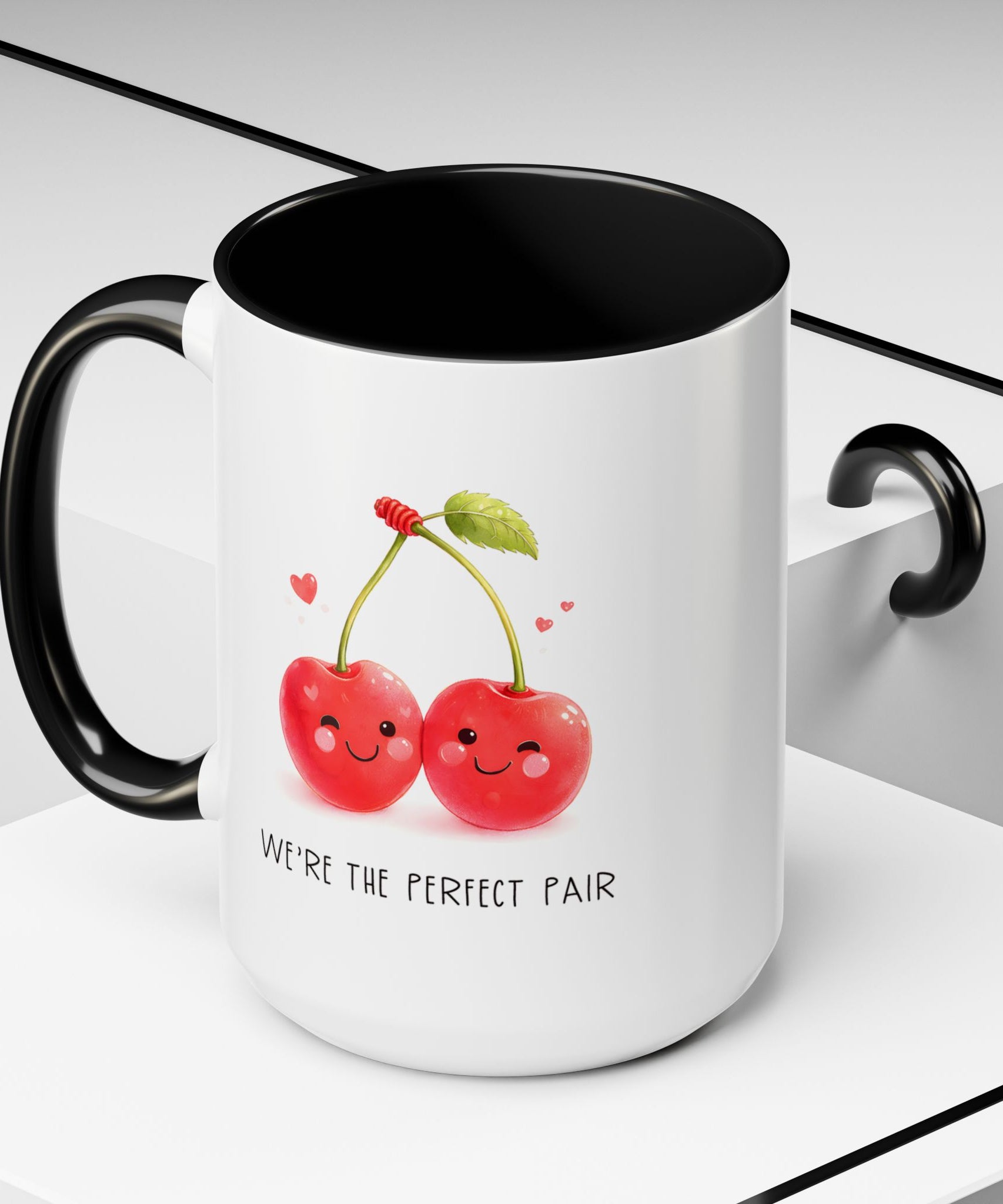 Funny Cherry Couple Ceramic Coffee Mug | Gallory Hive