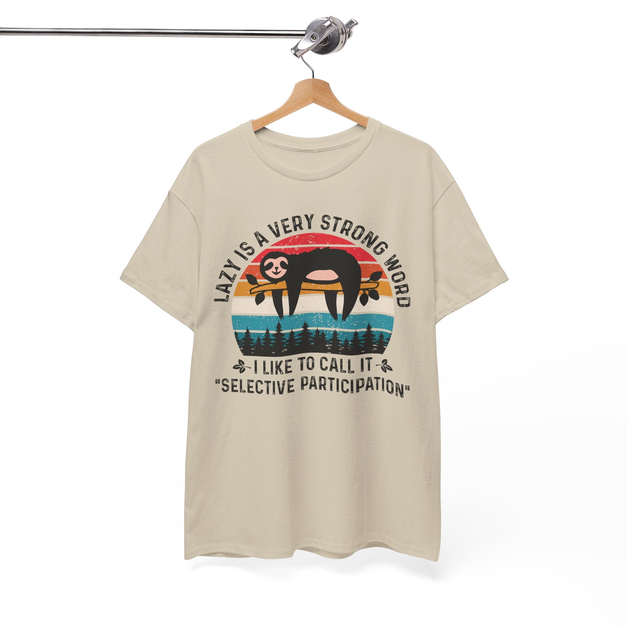 Sloth Hiking Team Retro Sunset Tee