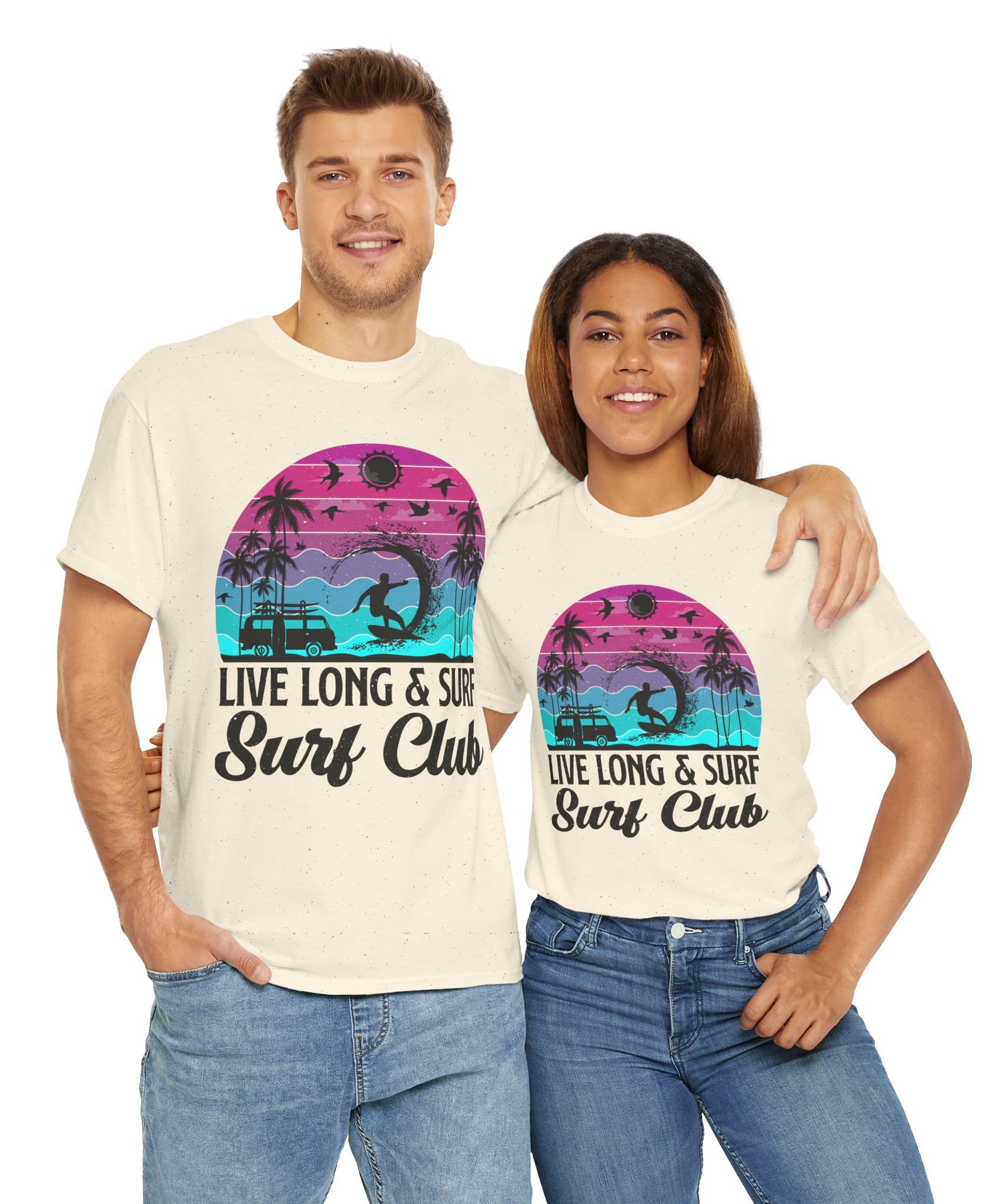 Surf Club Beach Sunset T-Shirt