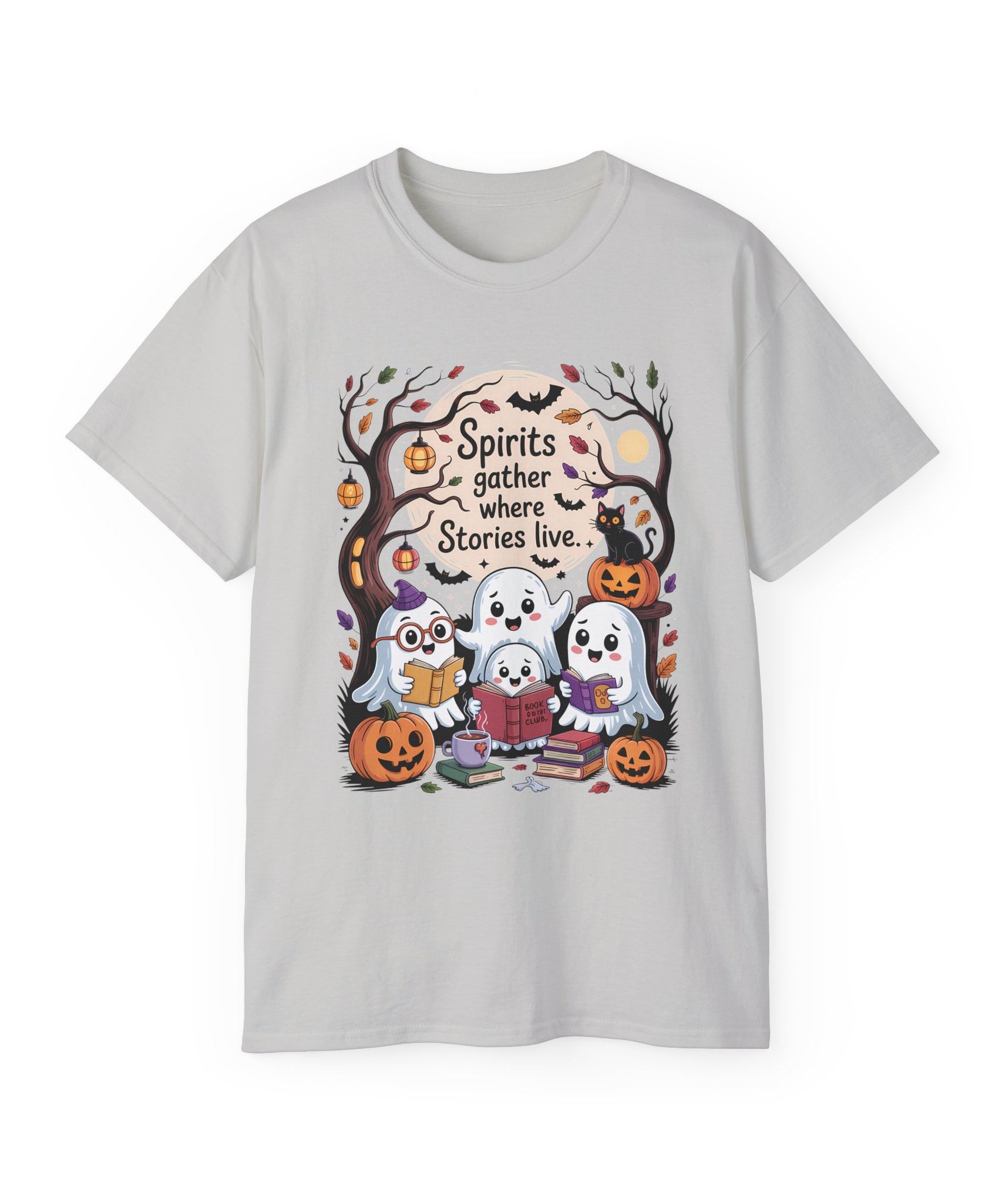 Halloween Ghost Book Club Tee