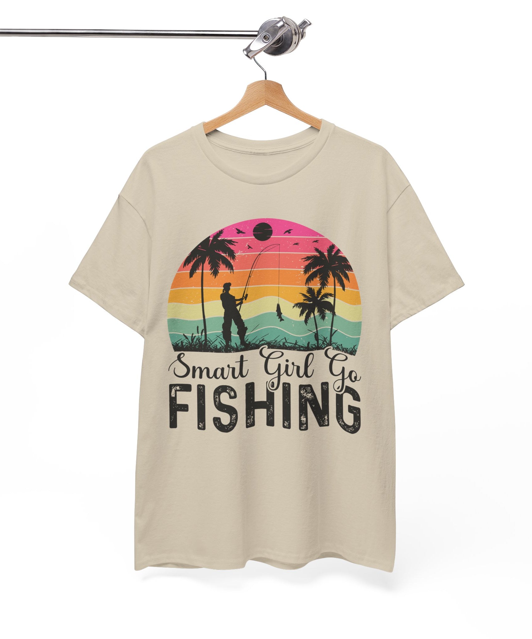 Retro Fisherwoman Graphic Shirt