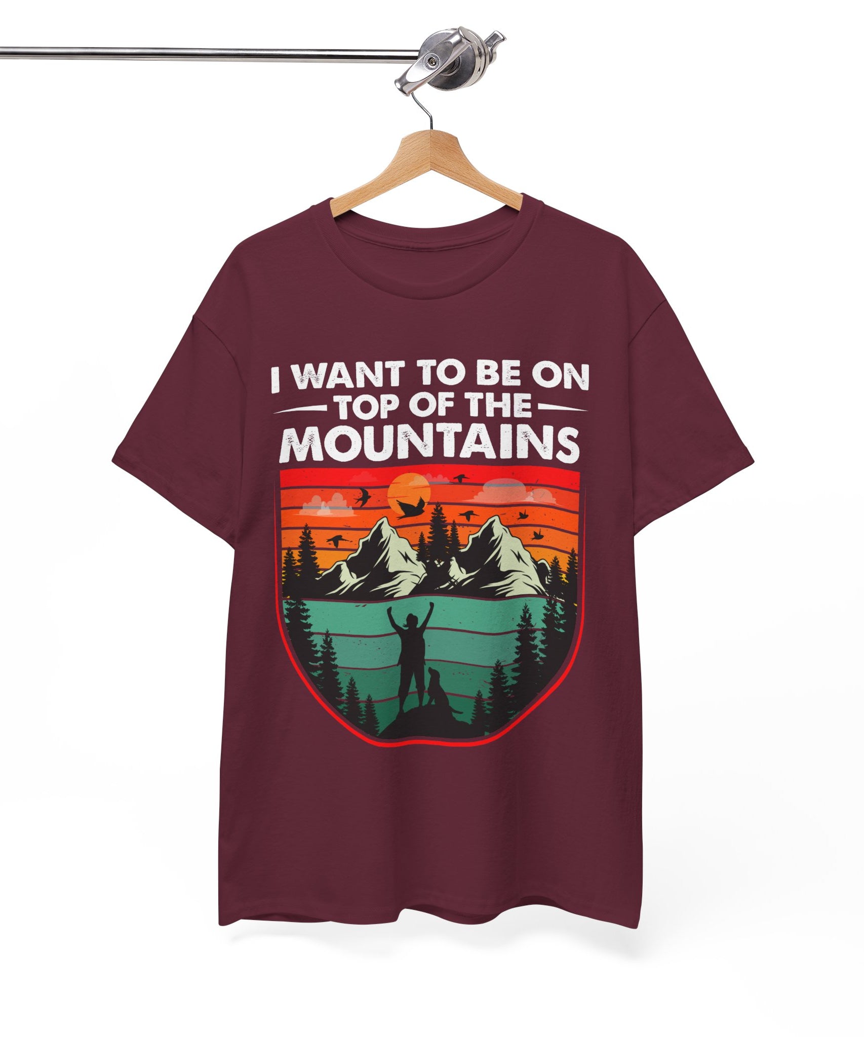 Retro Mountains T-Shirt - Adventure Vibes Tee | Gallory Hive