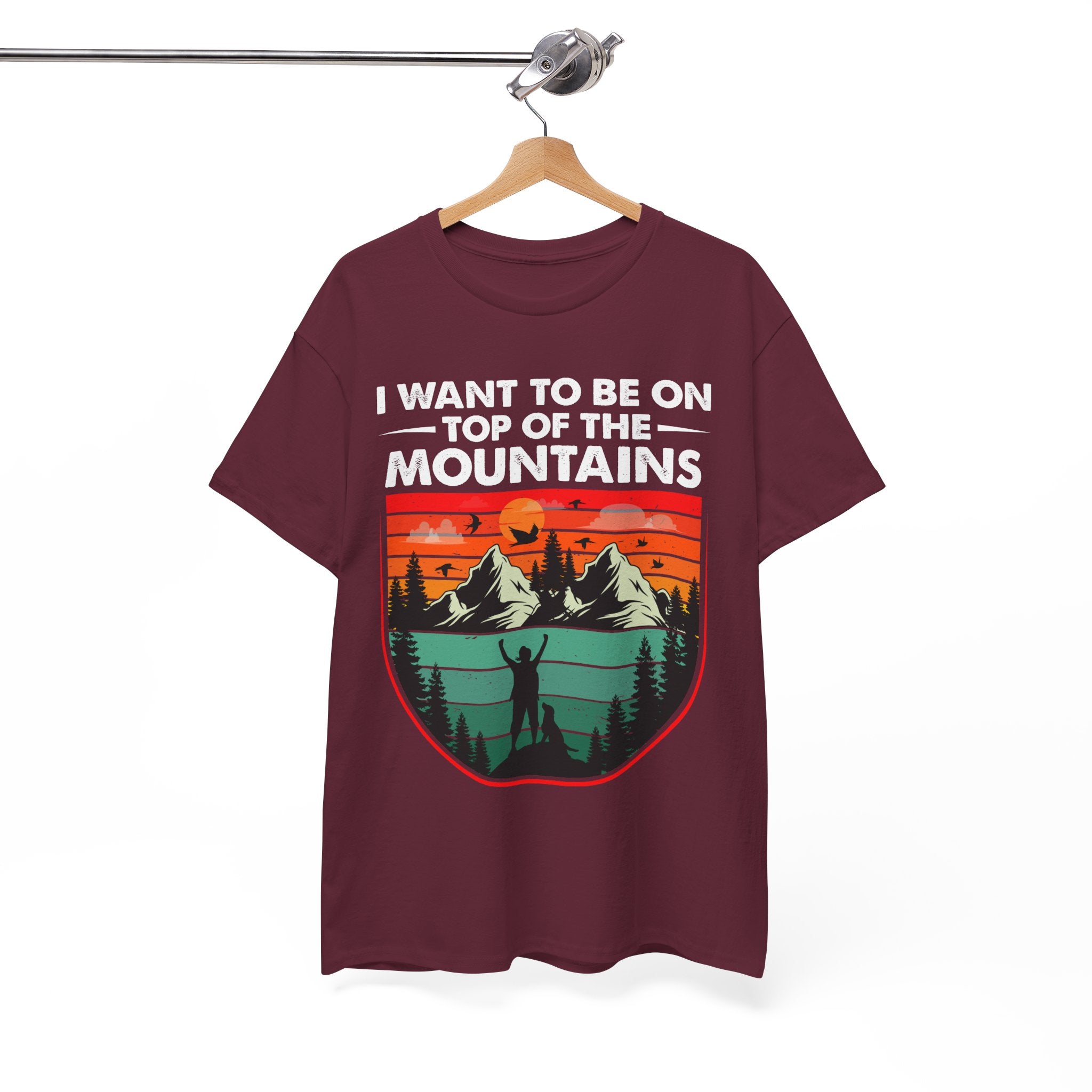 Retro Mountains T-Shirt - Adventure Vibes Tee | Gallory Hive
