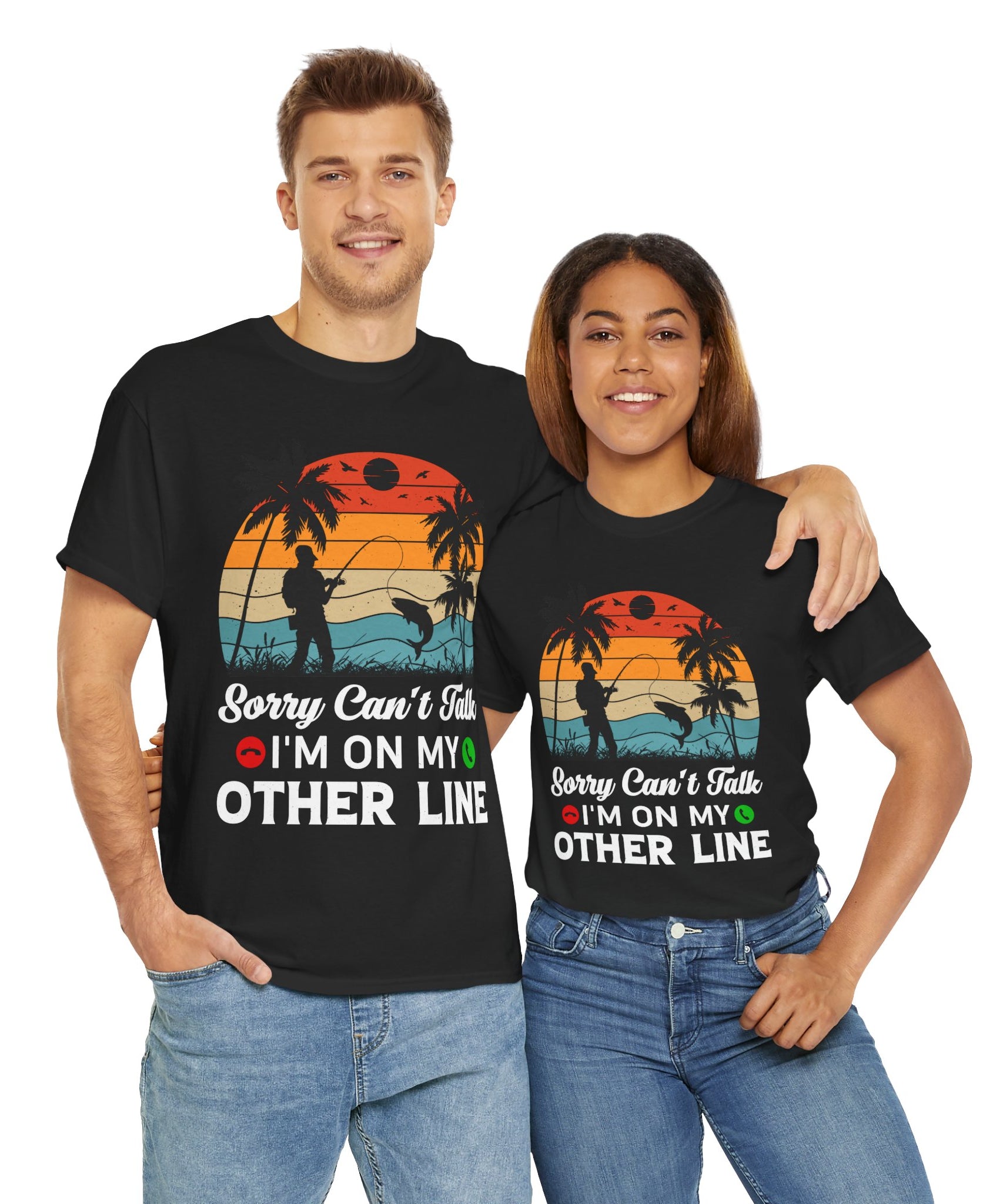 Funny Fishing T-Shirt – On My Other Line