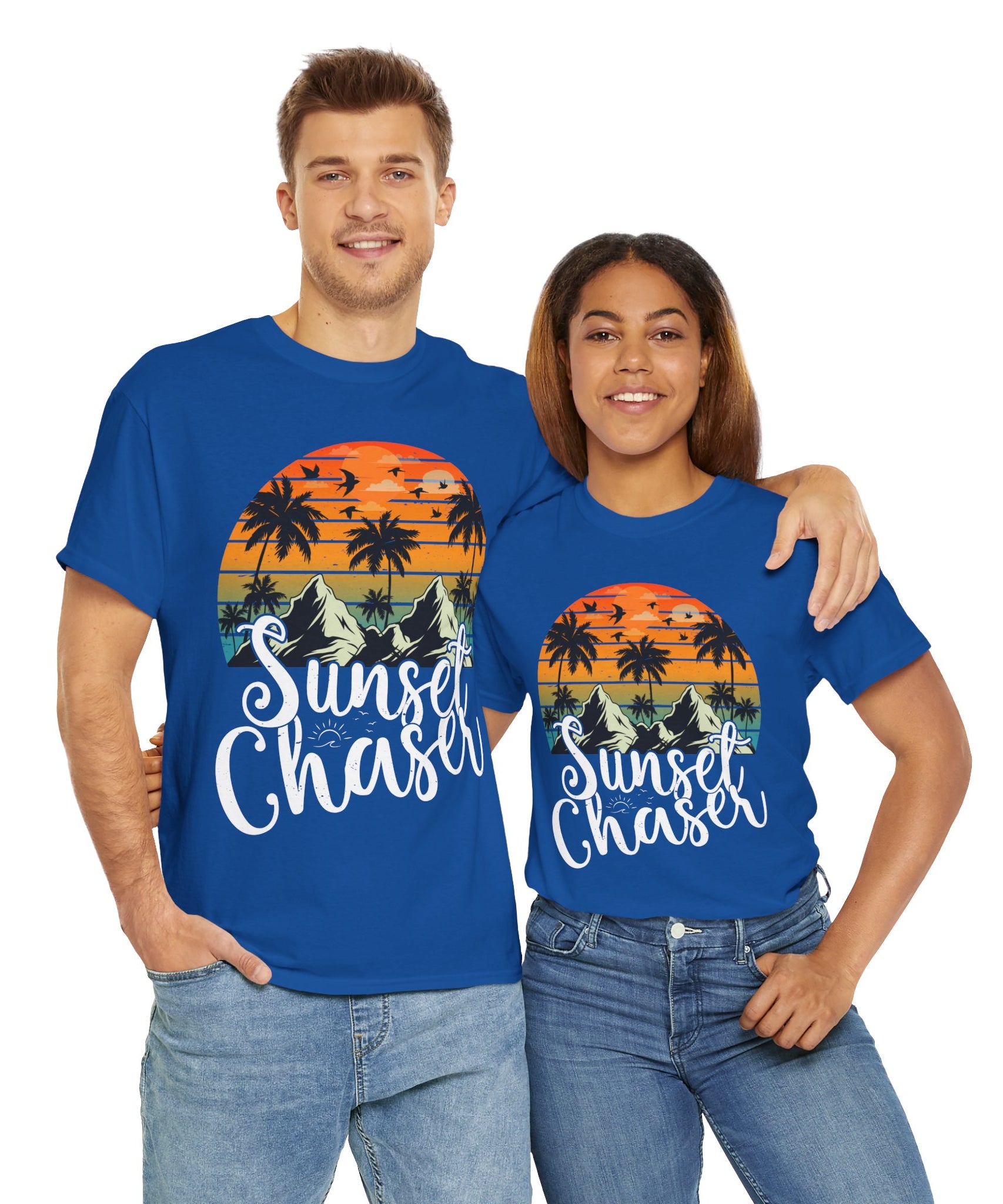 Sunset Surf Tee – Tropical & Mountain Vibes