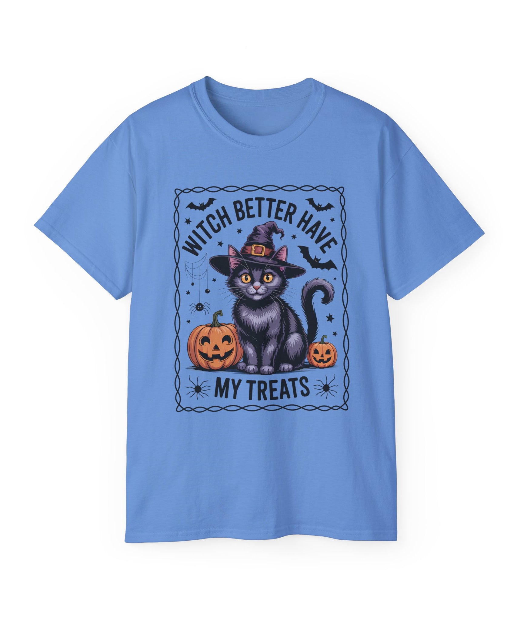 Spooky Witch Cat Tee - Halloween Season Wear