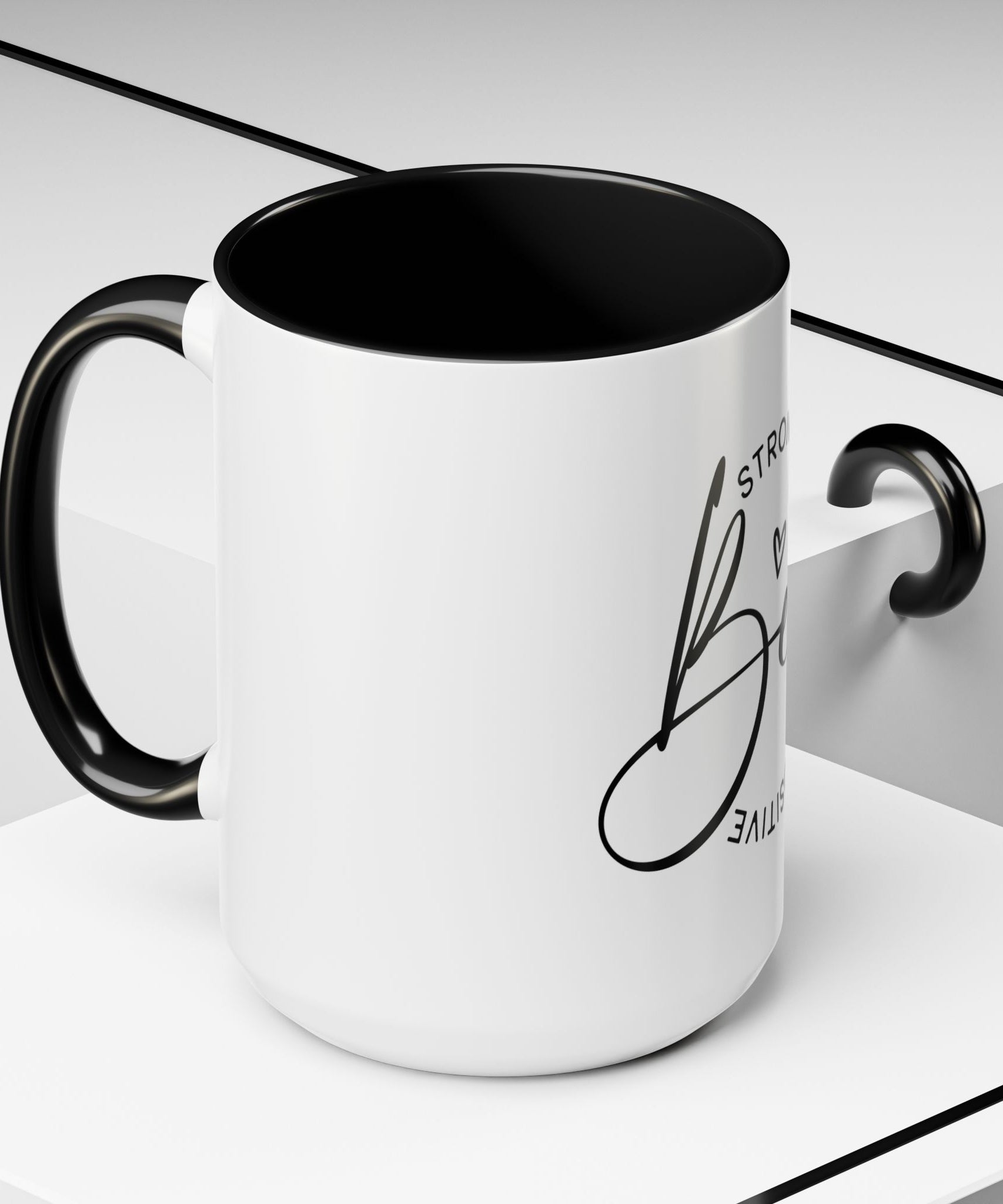 Inspirational Coffee Mug | Be Strong, Confident, Positive | Gift for Women, Motivational Drinkware, Self-Care, Encouragement