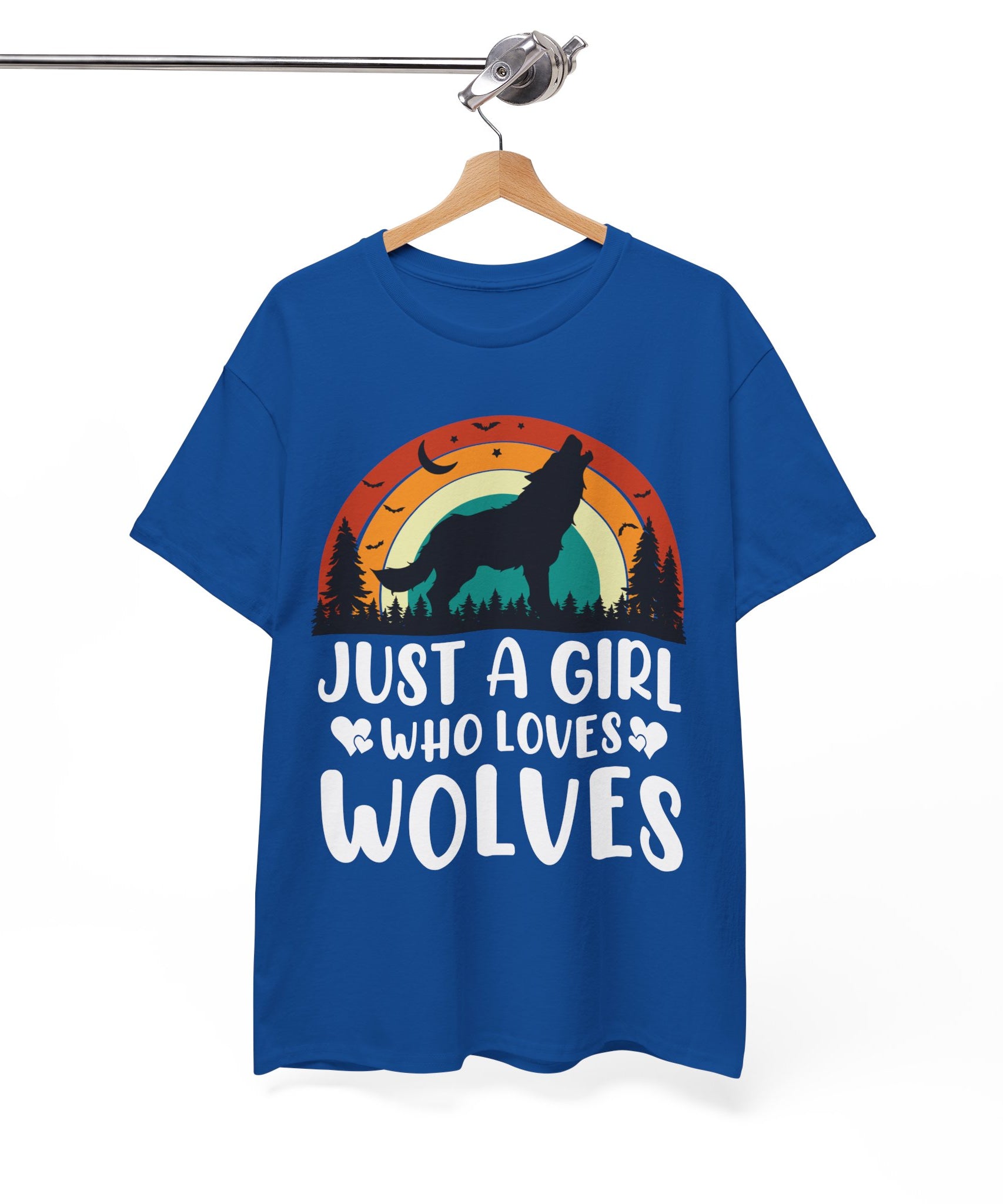 Vintage Wolf Lover Girl Tee