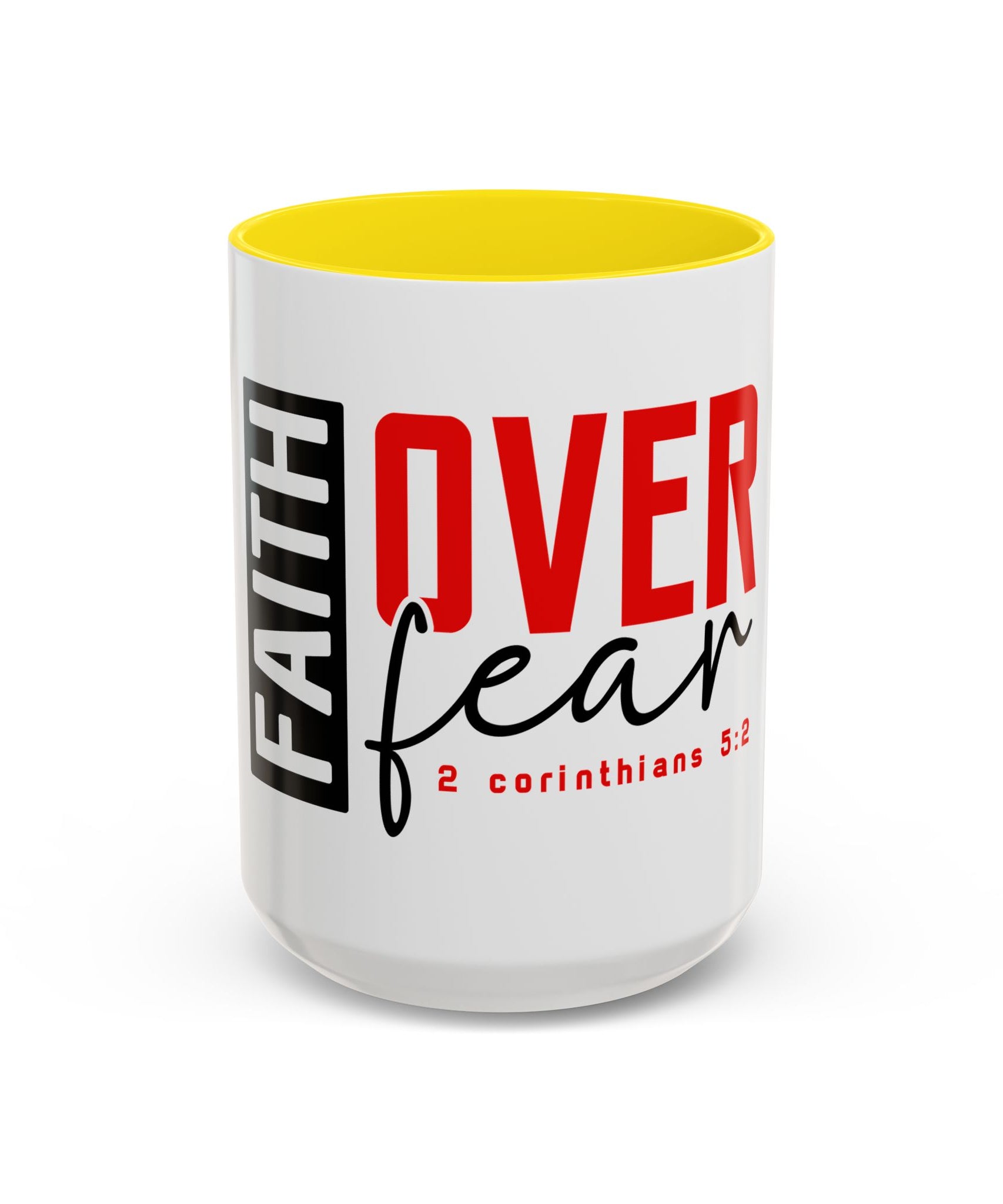 Faith Scripture Accent Coffee Mug | Gallory Hive