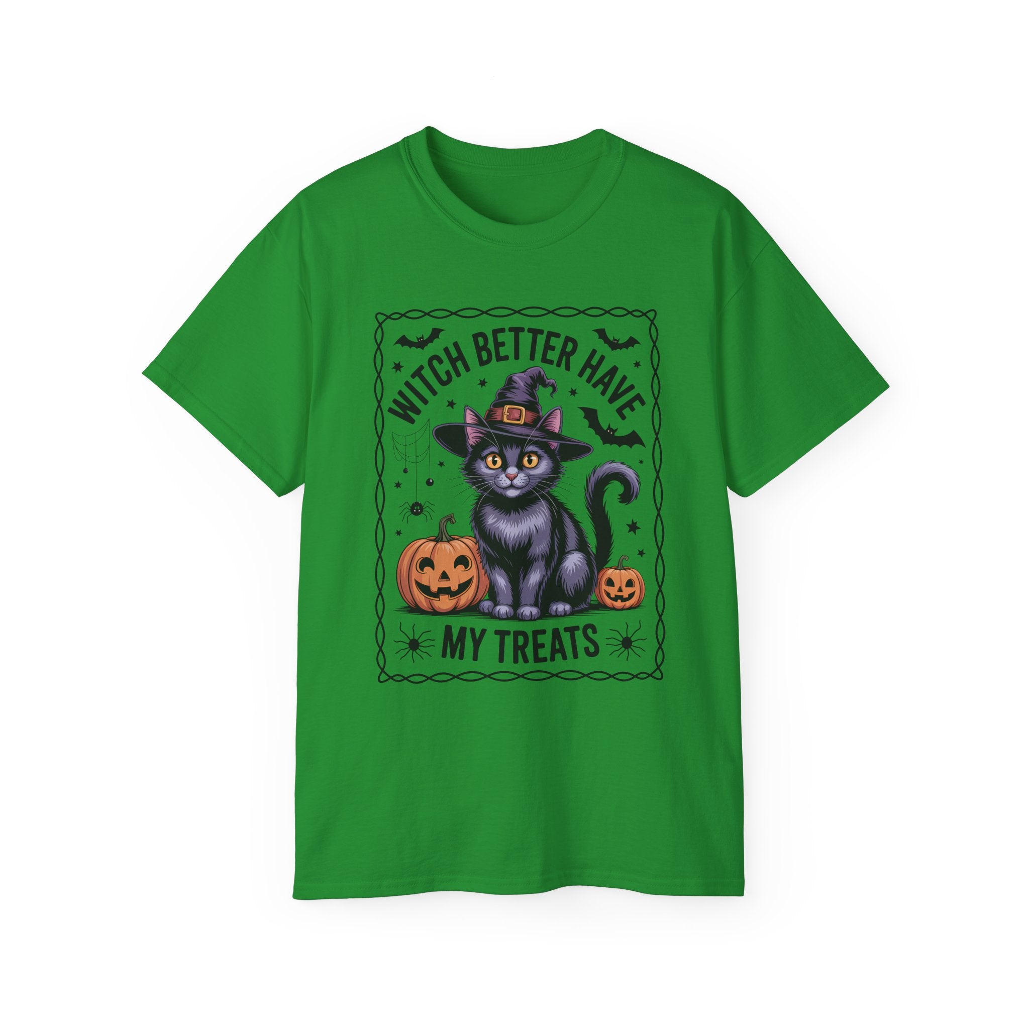 Spooky Witch Cat Tee - Halloween Season Wear