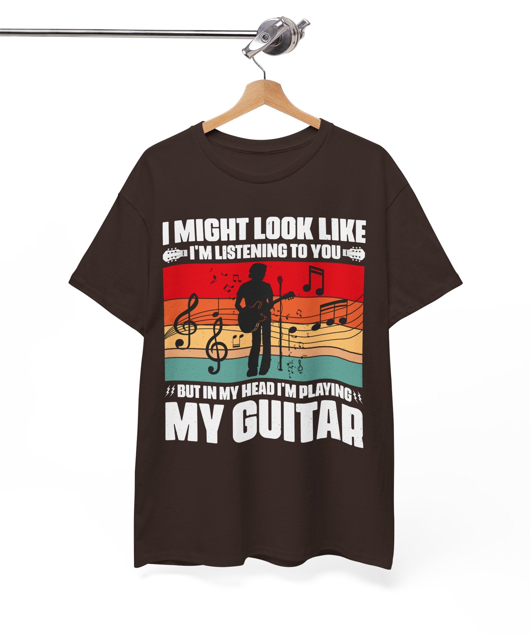 Retro Guitar Playing Mind T-Shirt | Gallory Hive