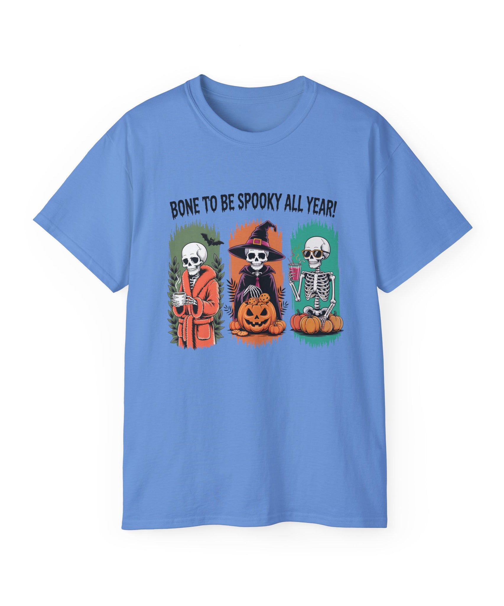 Spooky All Year Skeleton Halloween Tee | Gallory Hive
