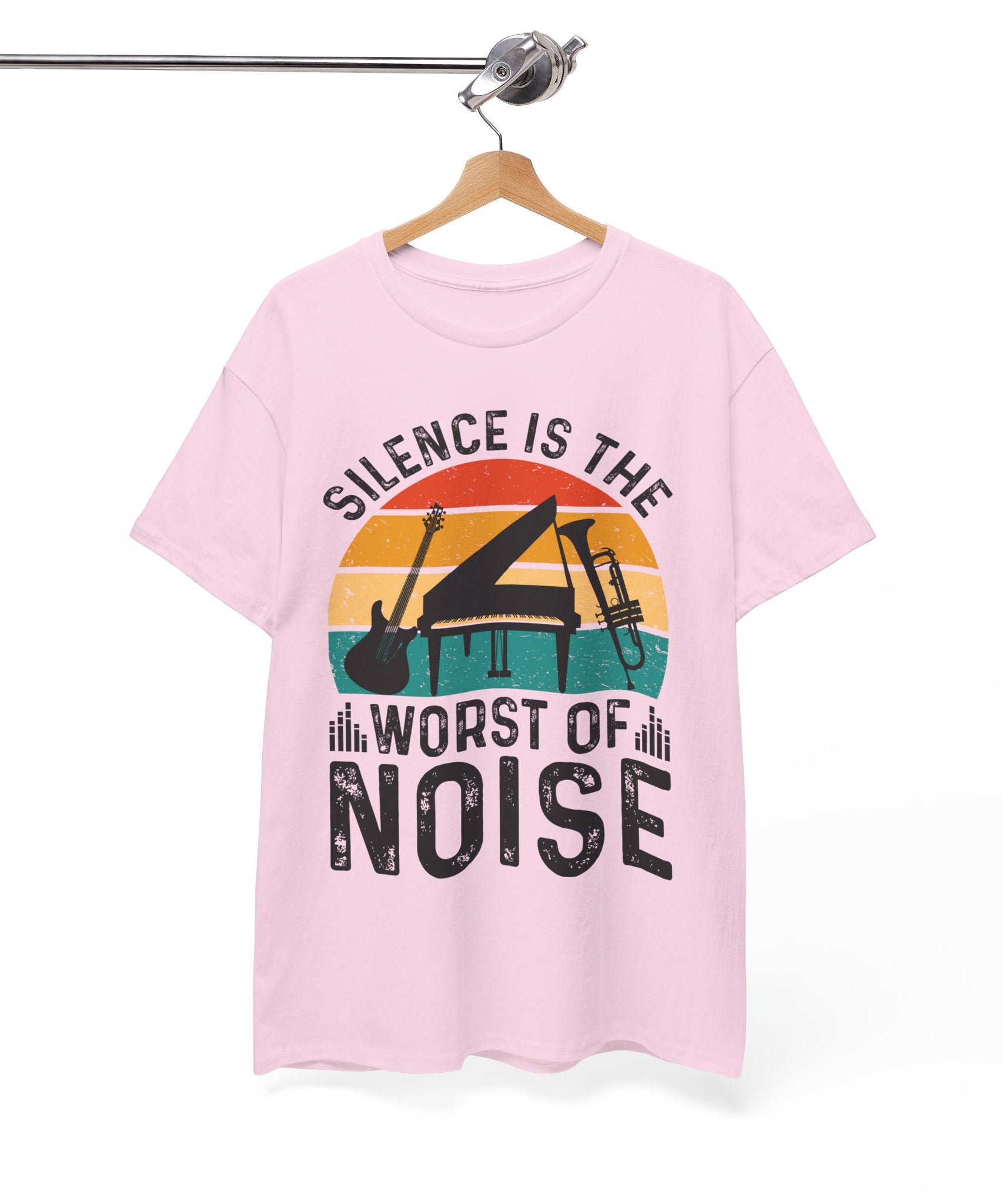 Retro Music Lover-Shirt - Silence Noise Tee | Gallory Hive
