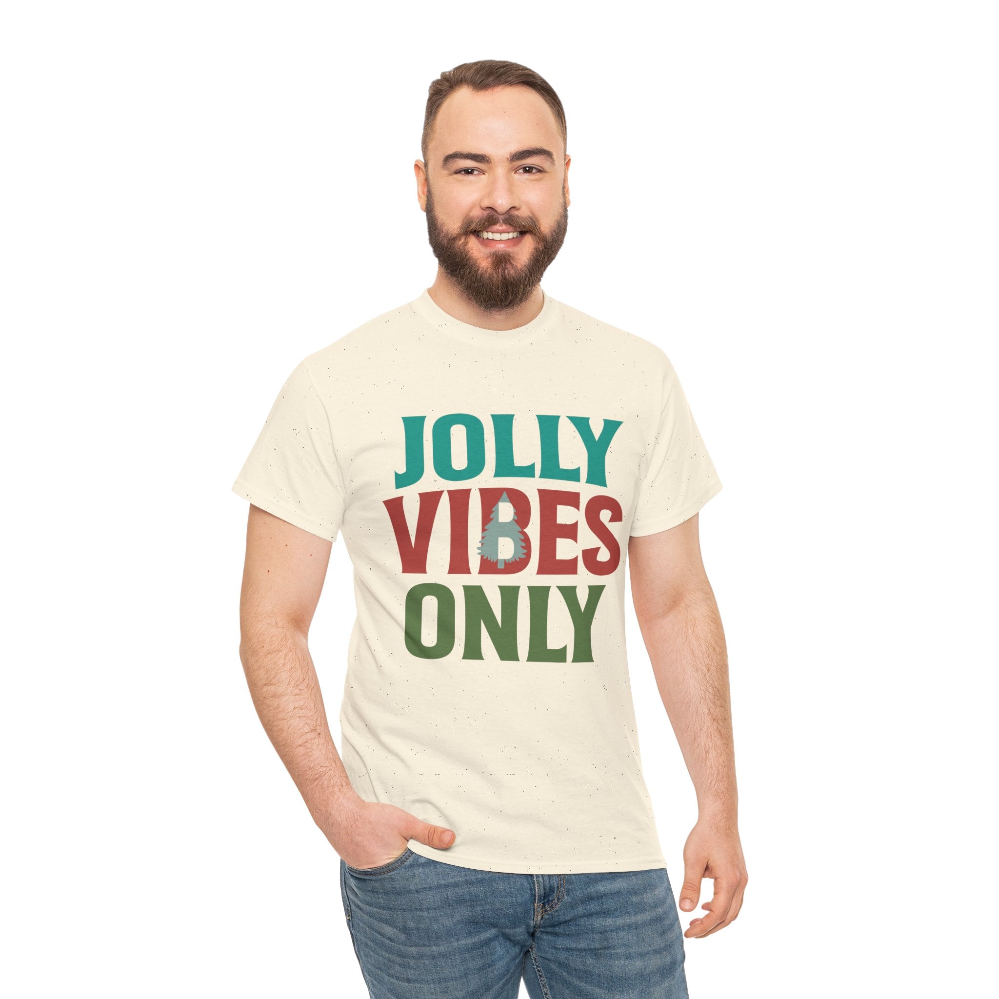 Festive Jolly Vibes Christmas T-Shirt | Gallory Hive